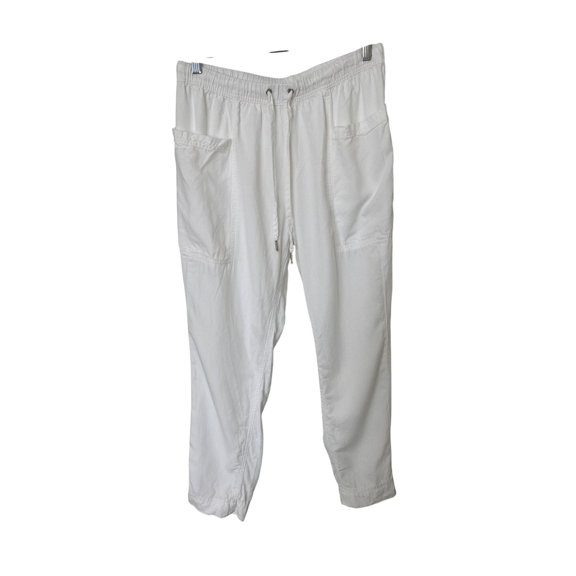 Splendid Splendid Gia White Drawstring Pants Size 27" / US 4 / IT 40 - 5 Thumbnail