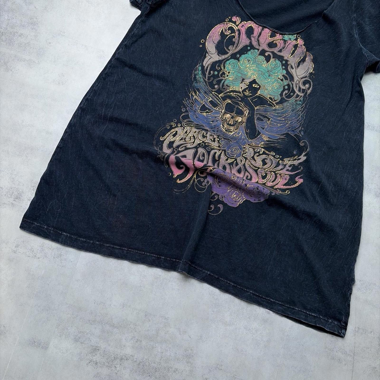 O'Neill Y2K Black O’Neill Grunge Surfwear Top Size L / US 10 / IT 46 - 4 Thumbnail
