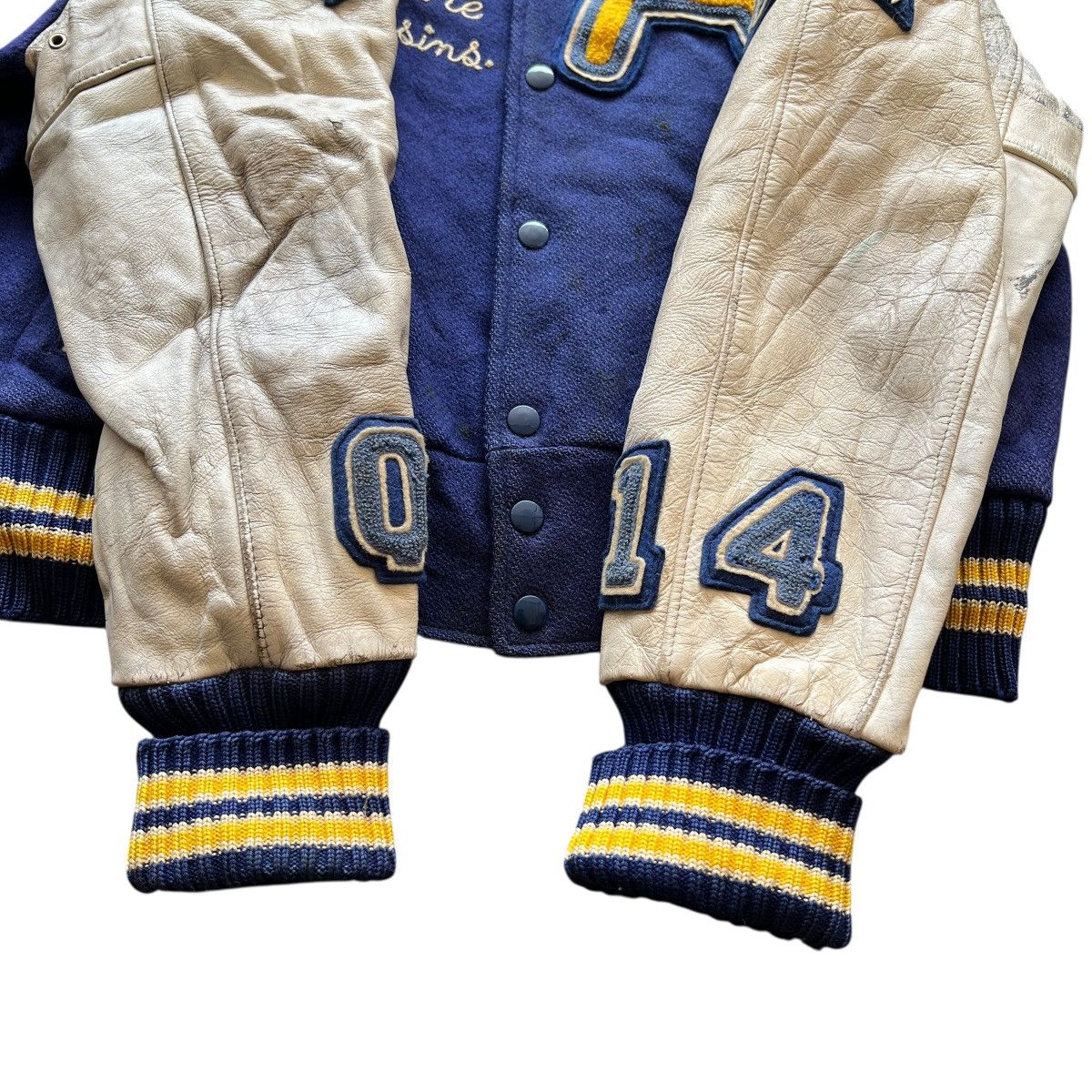 Vintage 🔥 Vintage Tm Athletics Beams Varsity Stadium Jacket Size US M / EU 48-50 / 2 - 14 Thumbnail