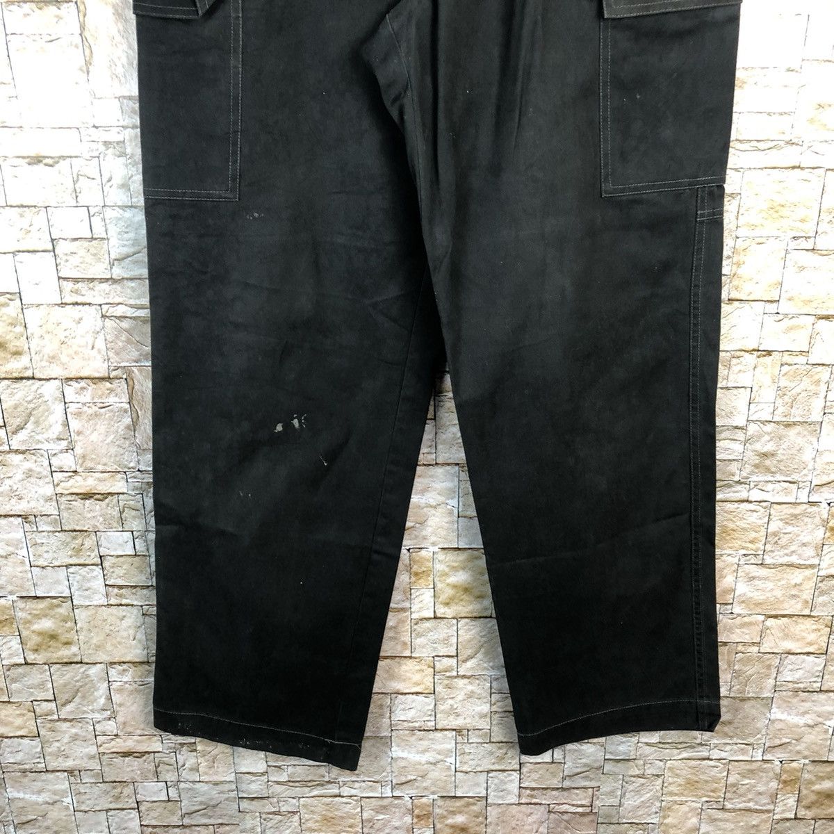 Japanese Brand Burtle Black Cargo Multipocket Pants #A599 Size US 32 / EU 48 - 6 Thumbnail