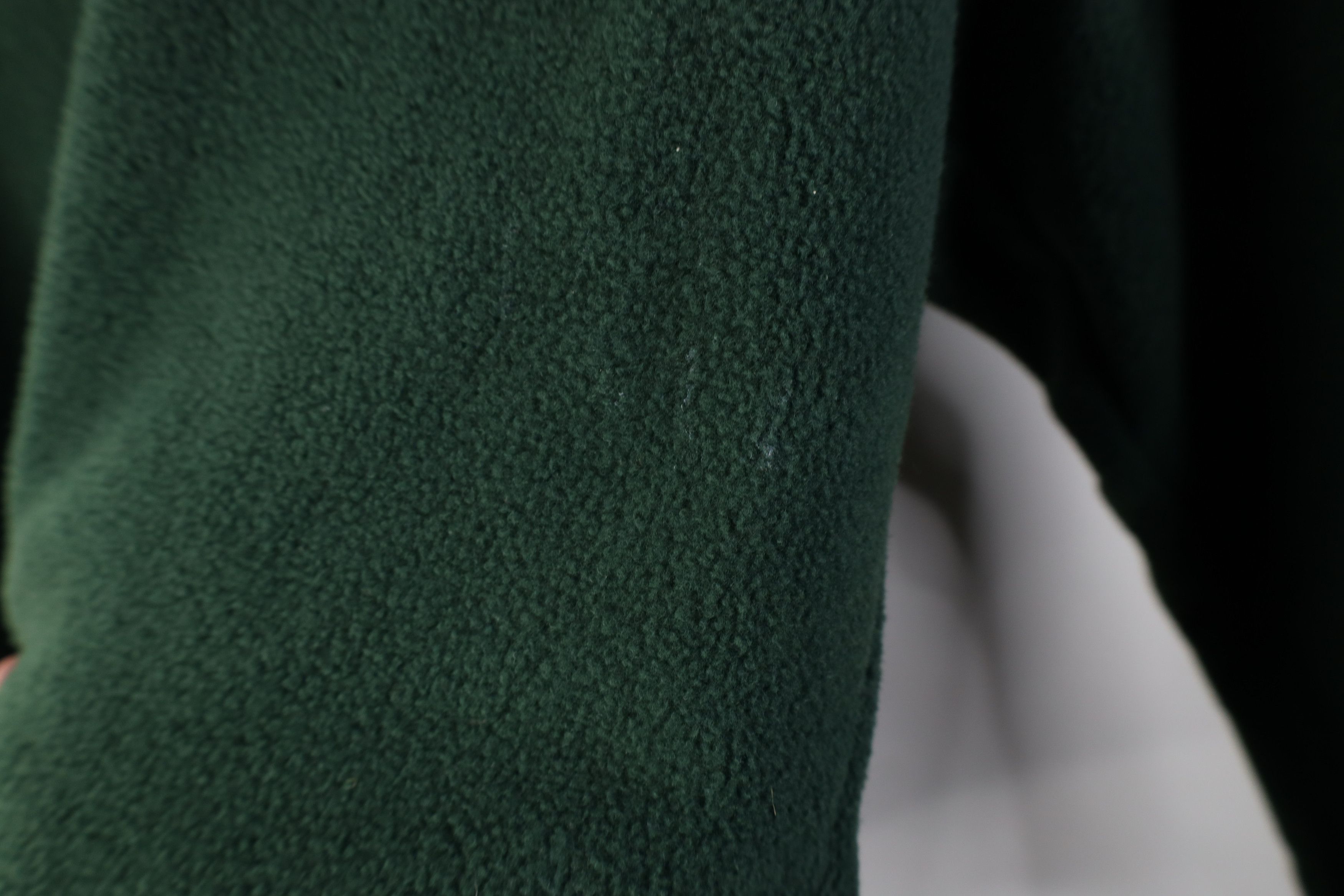 Vintage Vintage 90s Streetwear Blank Fleece Hoodie Sweatshirt Green Size US M / EU 48-50 / 2 - 7 Thumbnail