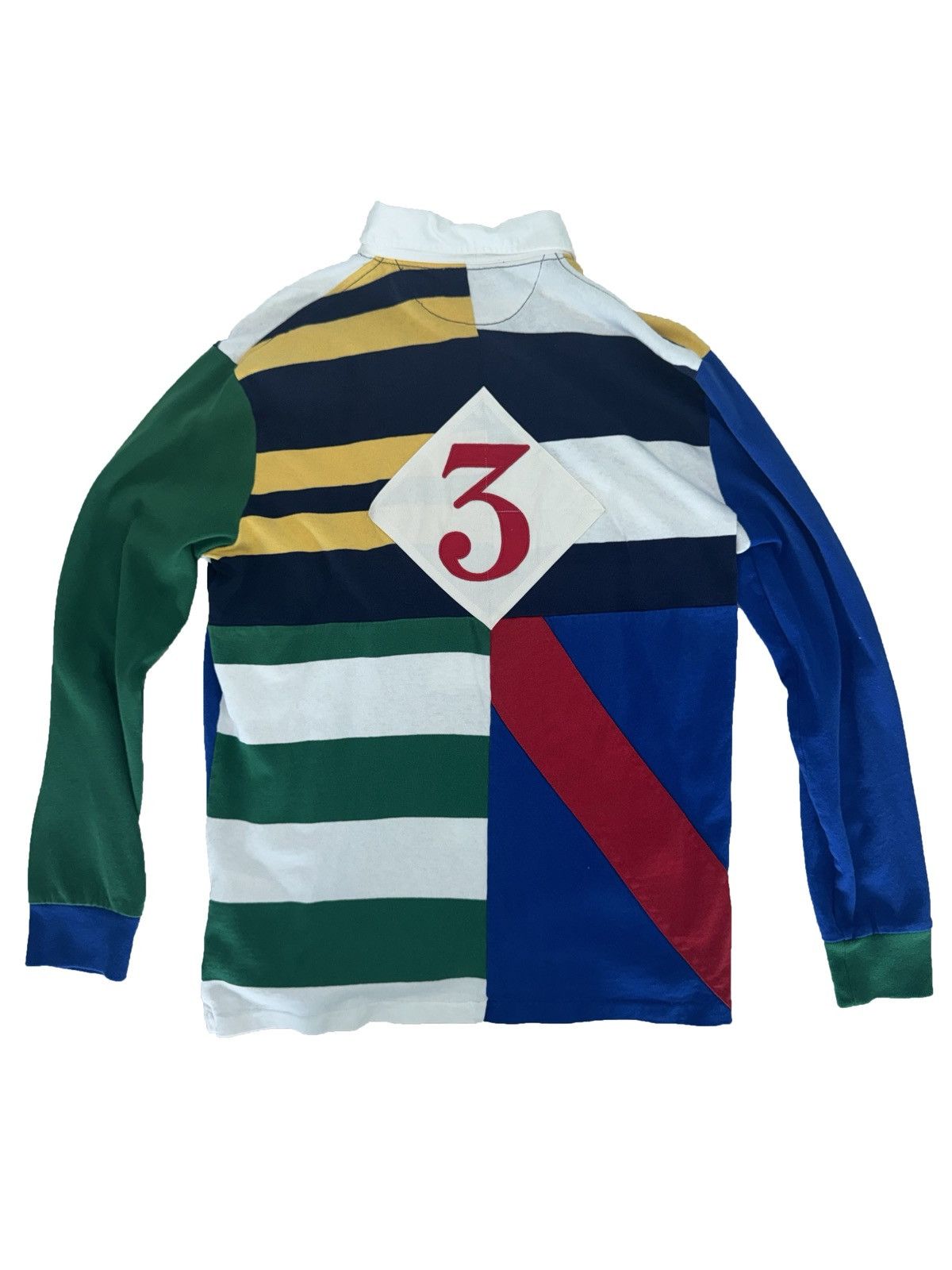 Polo Ralph Lauren NWT Polo Ralph Lauren Multicolor Striped Classic Rugby Shirt Size US M / EU 48-50 / 2 - 2 Thumbnail