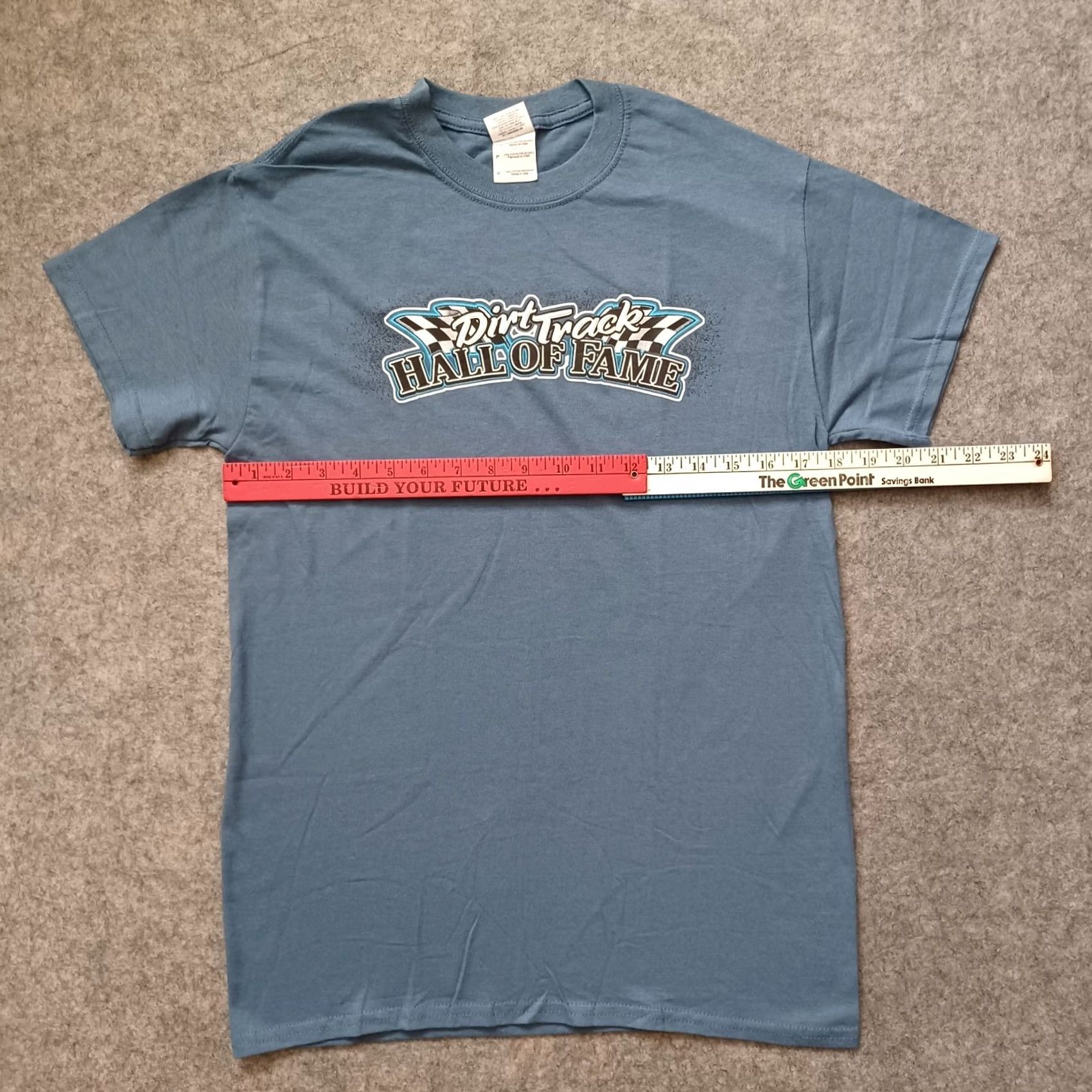 Gildan VINTAGE Dirt Track Hall Of Fame Mens T Shirt Small Gray Graphic Short Sleeve Size US S / EU 44-46 / 1 - 4 Thumbnail
