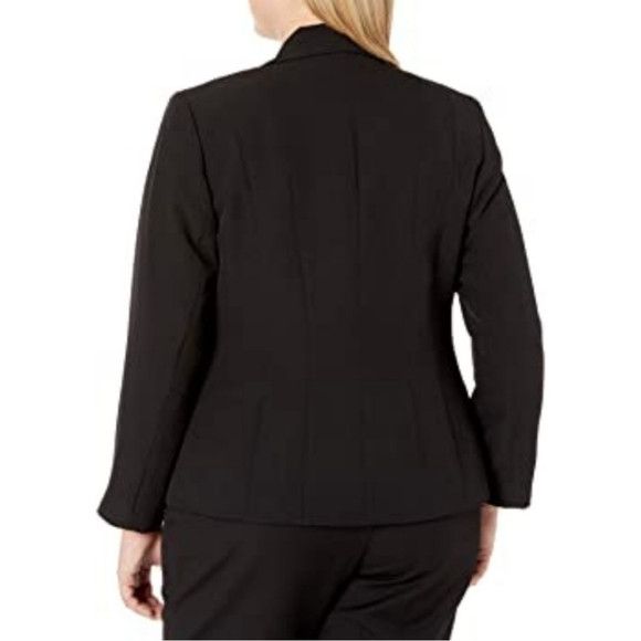 Kasper Single Button Double Slit Pocket Long Slv Blazer Sz 20W Work Size 3XL / US 20-22 - 2 Thumbnail