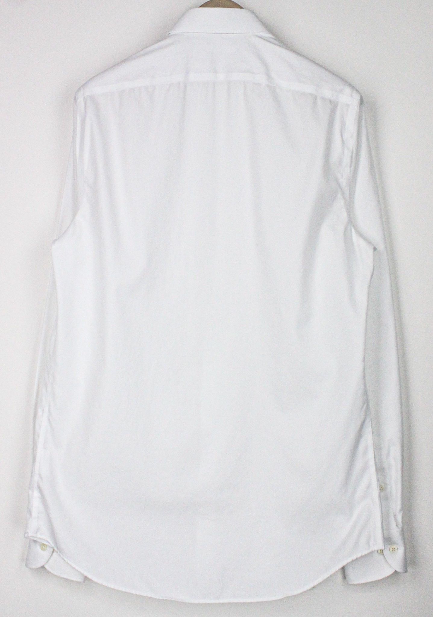 Suitsupply 39L/15 1/2L Slim White Cotton Button-Up 72751 Size 38R - 2 Thumbnail