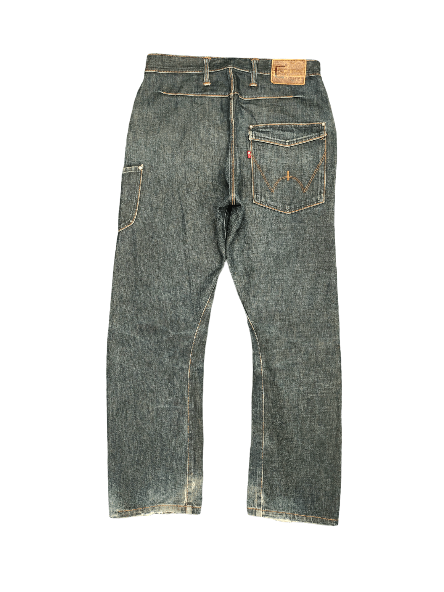 Kapital Vintage 90s Edwin Japan E Function Spiral Cut Denim Jeans Size US 30 / EU 46 - 2 Thumbnail