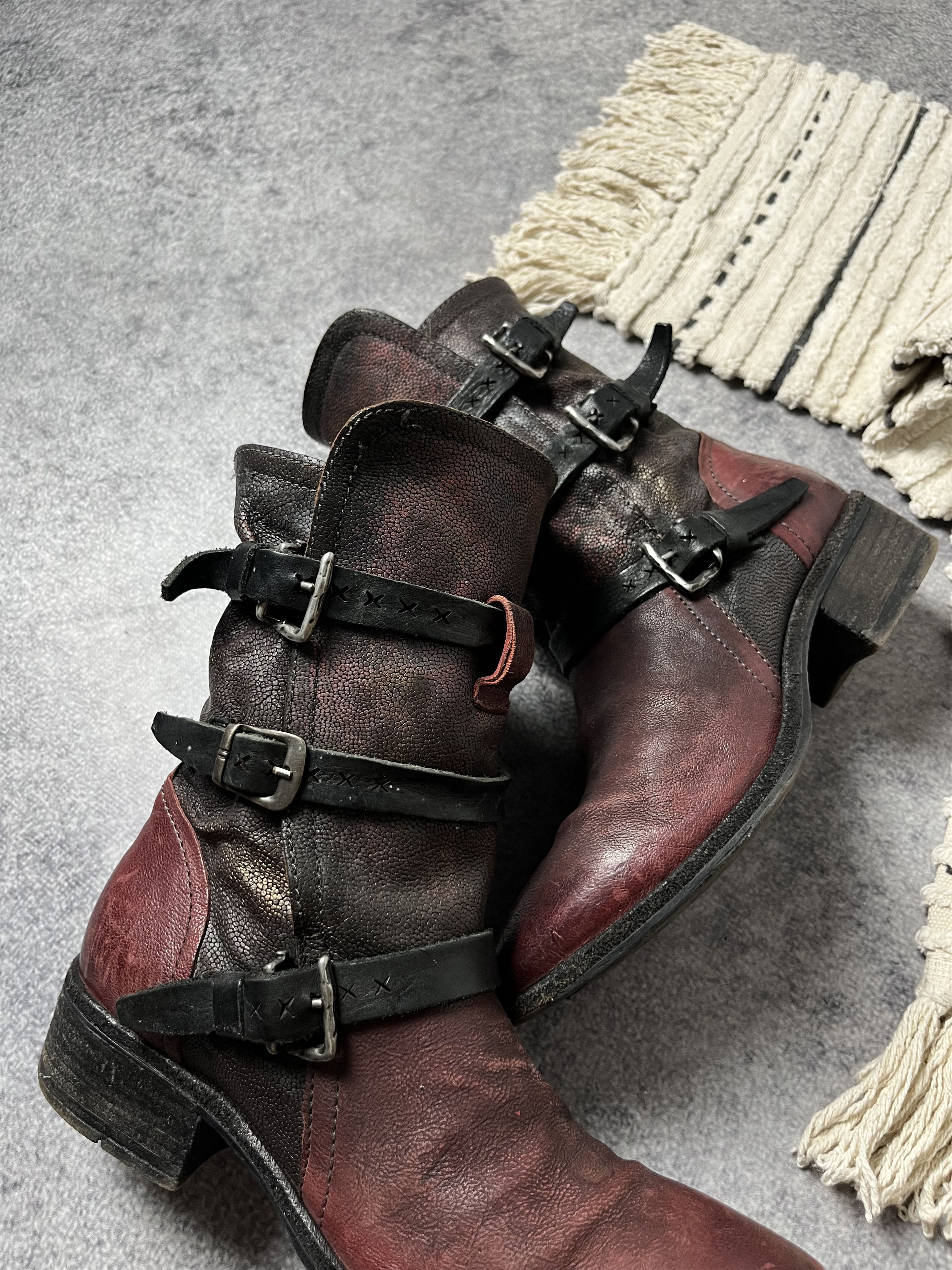 A.S.98 🔥A.S.98 AIRSTEP ANKLE STRAPS LEATHER 90'S BOOTS GUIDI VIBE Size US 9 / IT 39 - 10 Thumbnail