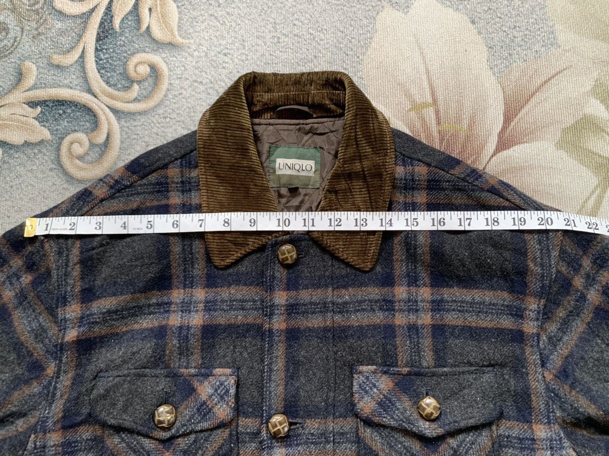 Uniqlo Nice Checkered Style Uniqlo Wool Jacket Quilted Inner Size US L / EU 52-54 / 3 - 7 Thumbnail