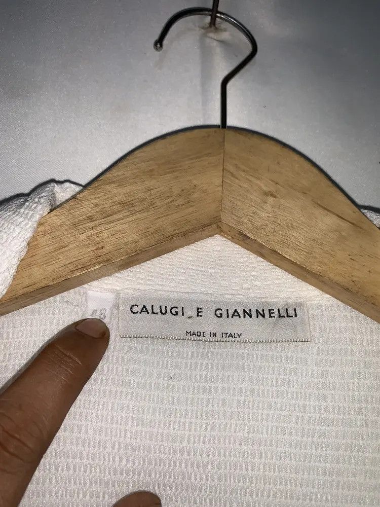 Calugi e Gianelli Vintage Calugi e giannelli pleats wrinkle zip shirt Size US M / EU 48-50 / 2 - 10 Thumbnail