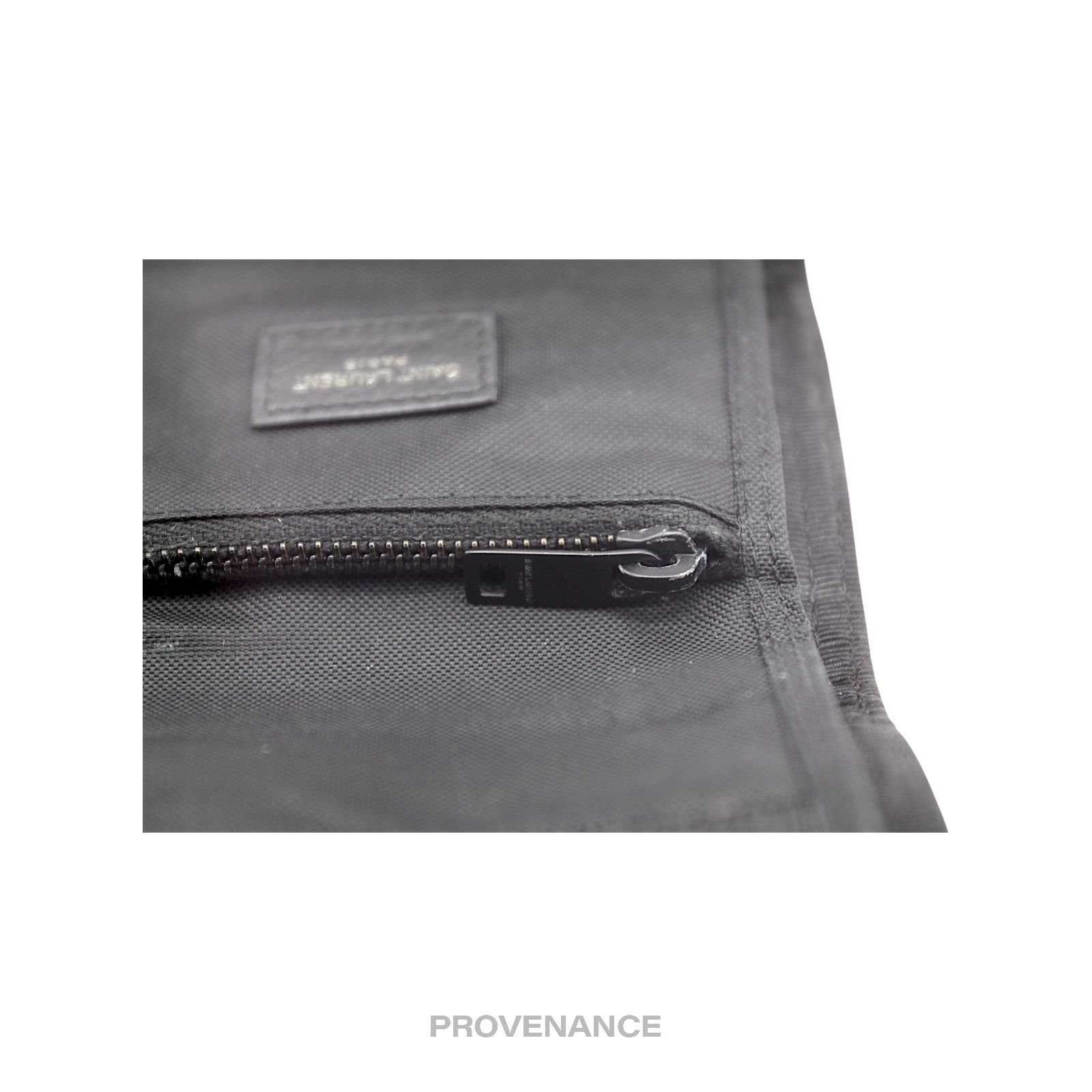 Saint Laurent Paris 🔴 Saint Laurent Paris SLP Trifold Wallet - Black Technical Size ONE SIZE - 8 Thumbnail