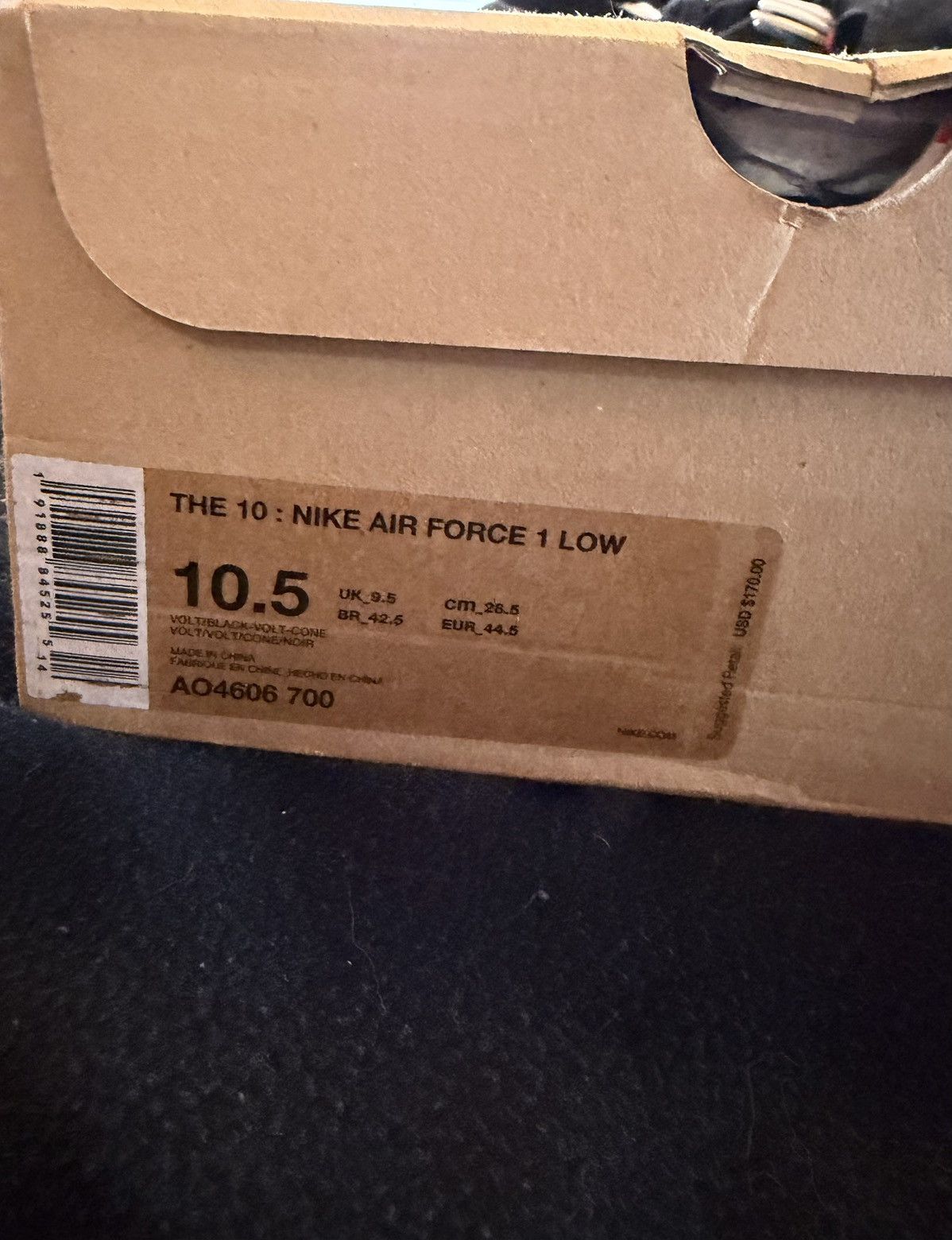 Nike × Off-White Nike x Off-White AF1 Low Volt OG All Size US 10.5 / EU 43-44 - 10 Thumbnail