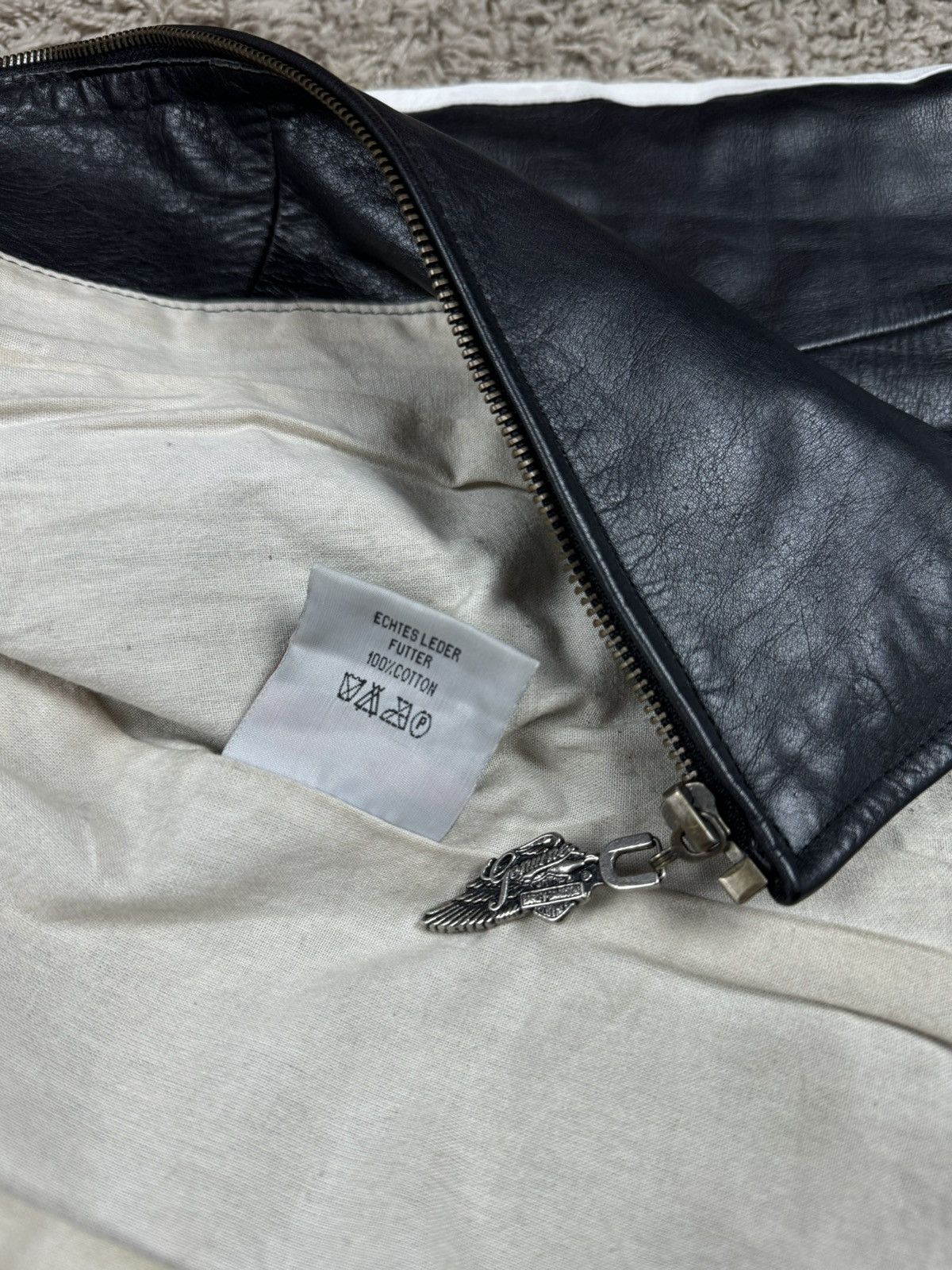 Harley Davidson Vintage leather jacket Harley Davidson 90s original item Size M / US 6-8 / IT 42-44 - 4 Thumbnail