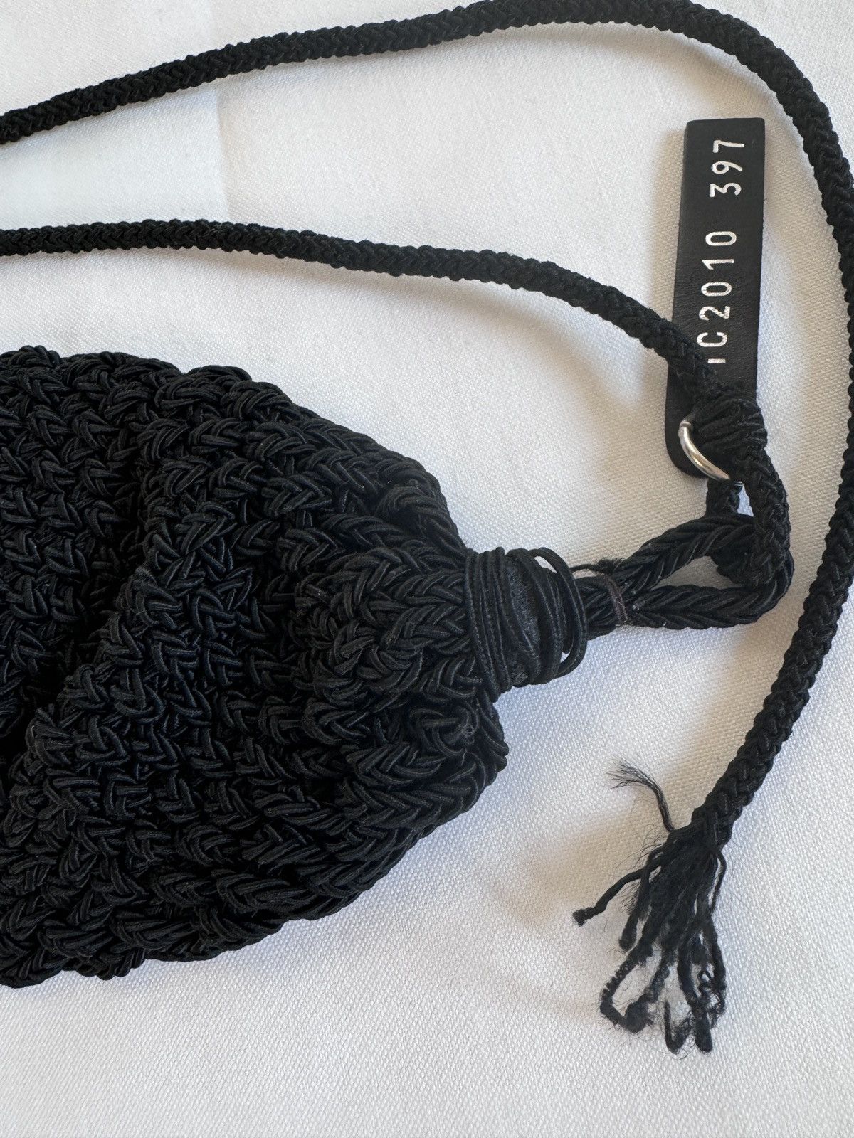 Prada VTG Prada Milano Handmade Crochet Cummerbund Tux Belt Knit Size ONE SIZE - 7 Thumbnail