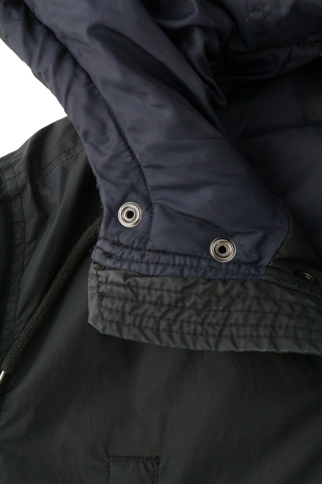 Diesel M Black Full Zip Hooded Insulated Drawstring Lined 86368 Size US M / EU 48-50 / 2 - 12 Thumbnail