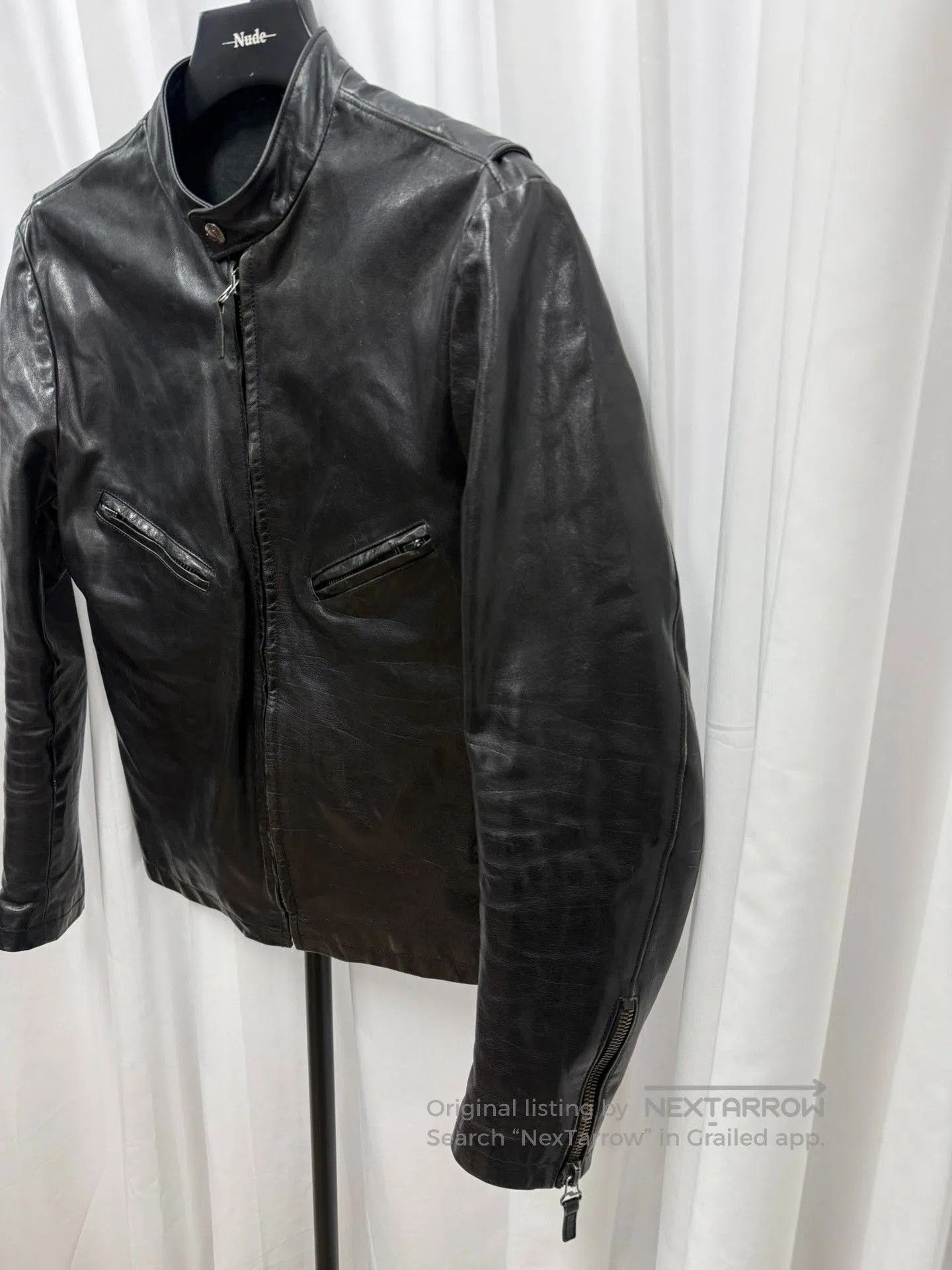 Helmut Lang Helmut Lang 03SS Inverted Zip Biker Jacket. Size US S / EU 44-46 / 1 - 2 Thumbnail
