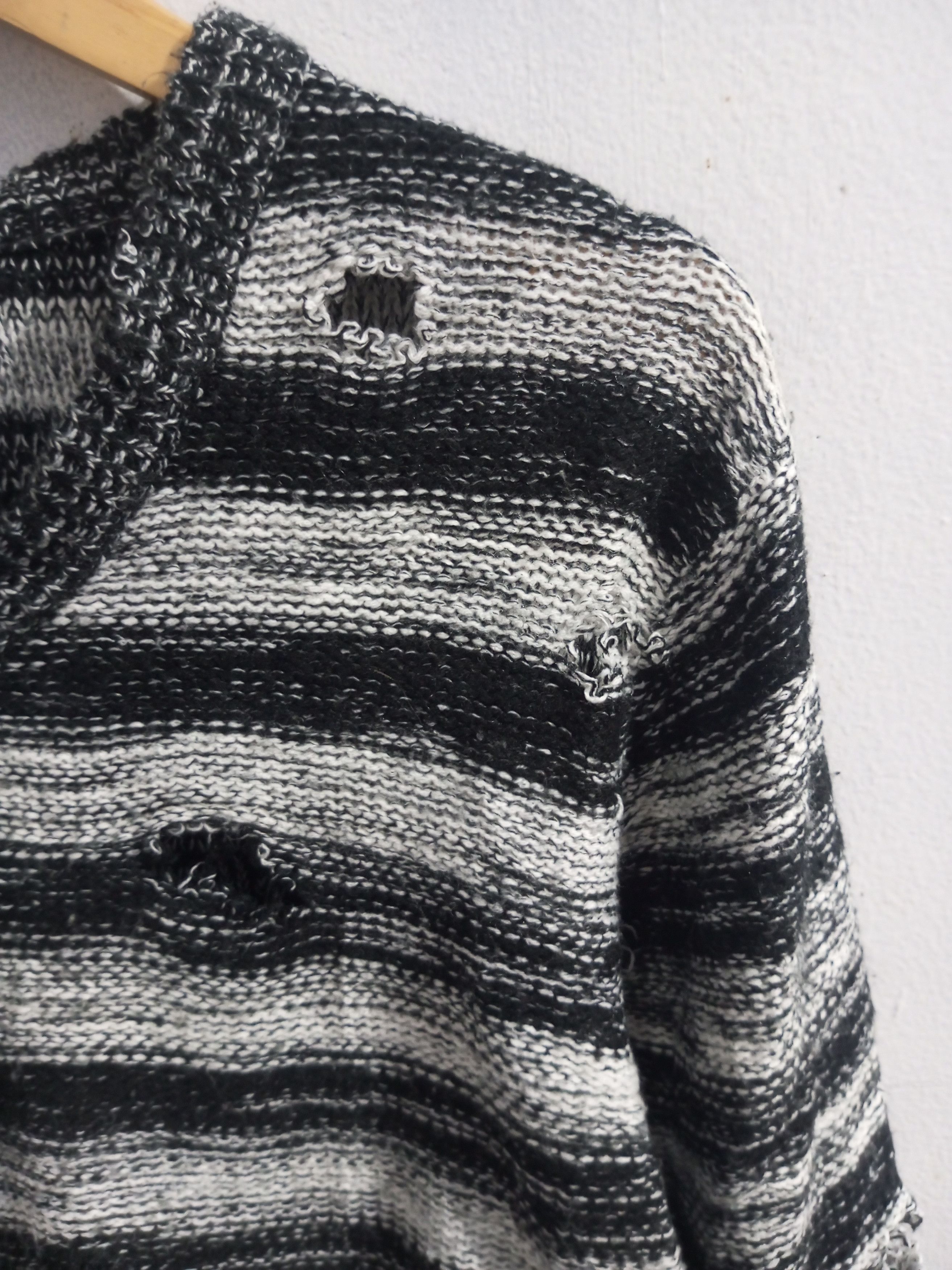 Other Vintage spinash striped distressed knitwear Size US L / EU 52-54 / 3 - 3 Thumbnail