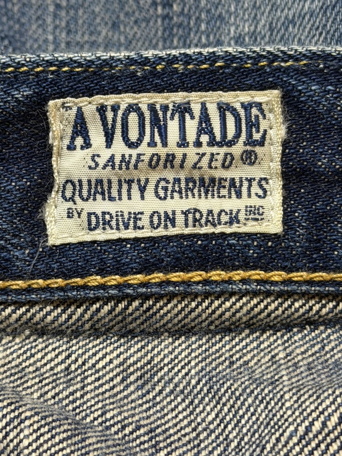 *A VONTADE Vintage 90s A Vontade Sanforized Selvedge Blue Faded Wash Size US 30 / EU 46 - 8 Thumbnail