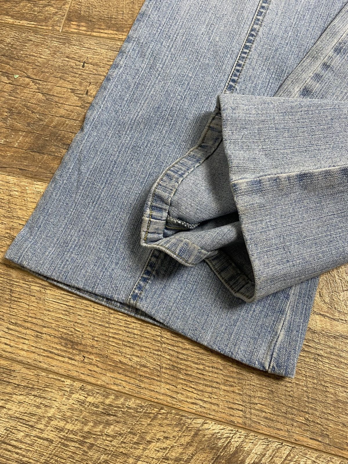 Japanese Brand MAC Claudia Futuristic Retro Seam Denim Jeans Very Rare Y2K Size 27" / US 4 / IT 40 - 5 Thumbnail