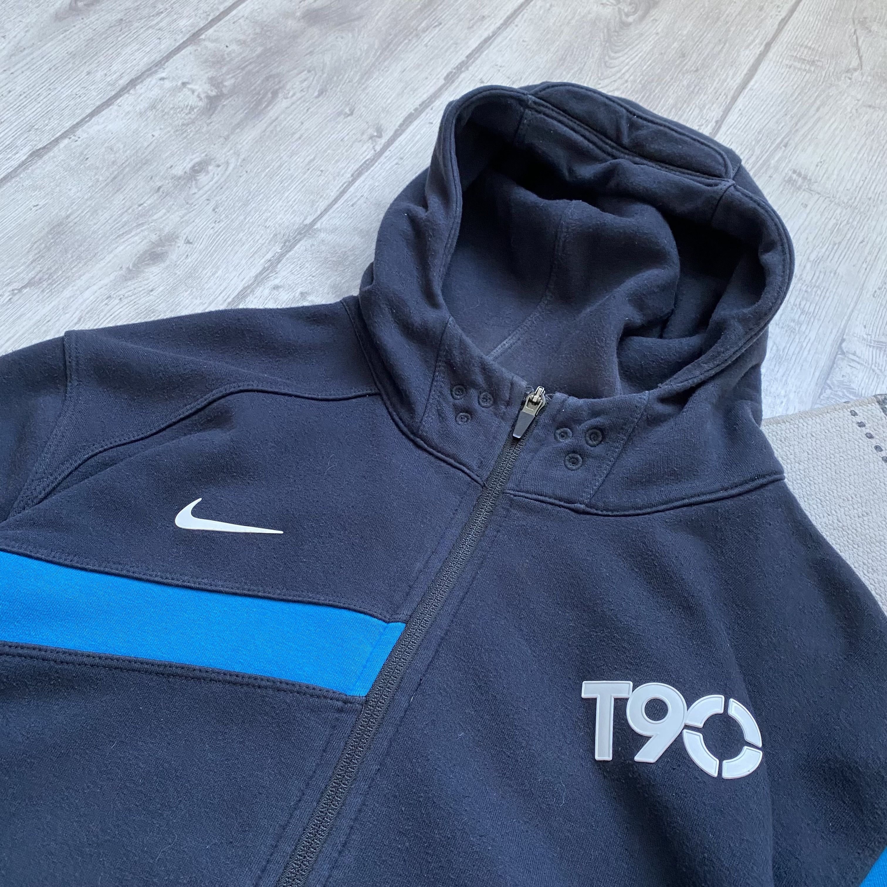 Nike 💣 Drill Nike T90 Zip up Hoodie Vintage Shox Tn Size US XL / EU 56 / 4 - 5 Thumbnail