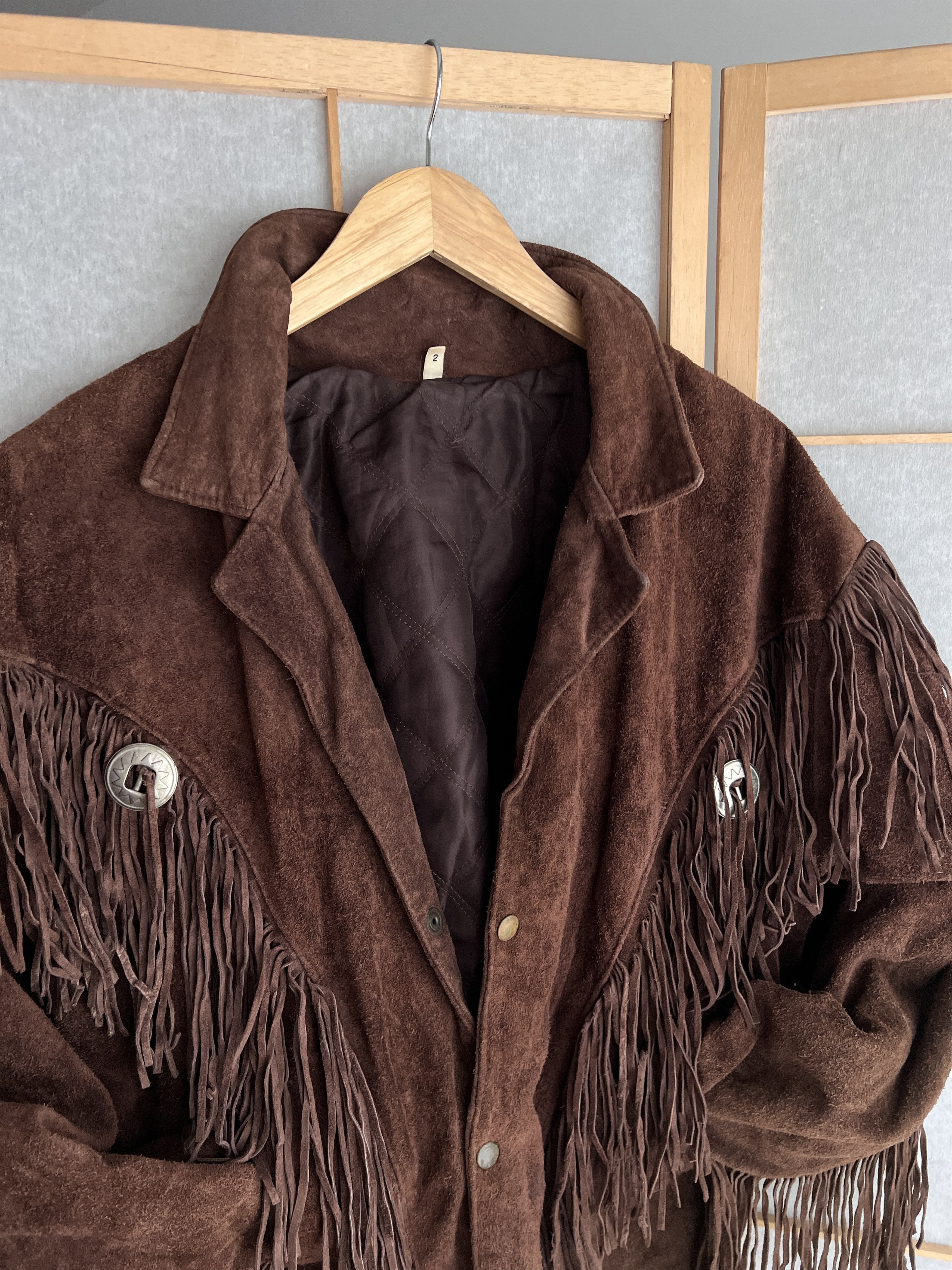 If Six Was Nine Crazy! Cowboy core vintage 90s cropped leather jacket bomber Size US L / EU 52-54 / 3 - 13 Thumbnail
