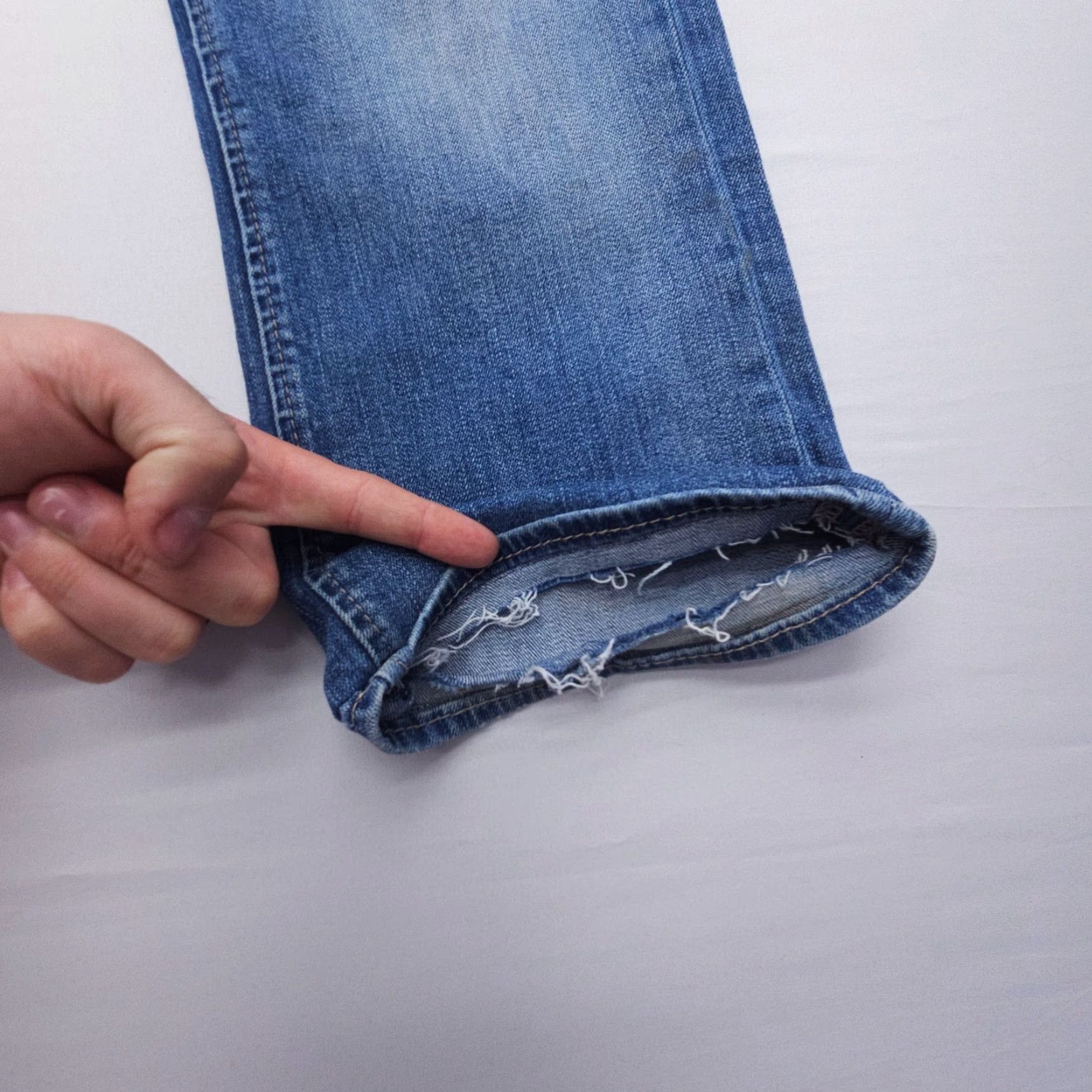 Vintage BKE Buckle Jeans 32 Regular Inseam 26 Distressed Comfort Straight Blue Denim Cotton Blend 5-Pocket Design Brand Buckle Bke Mens & Style: Straight Size US 32 / EU 48 - 3 Thumbnail