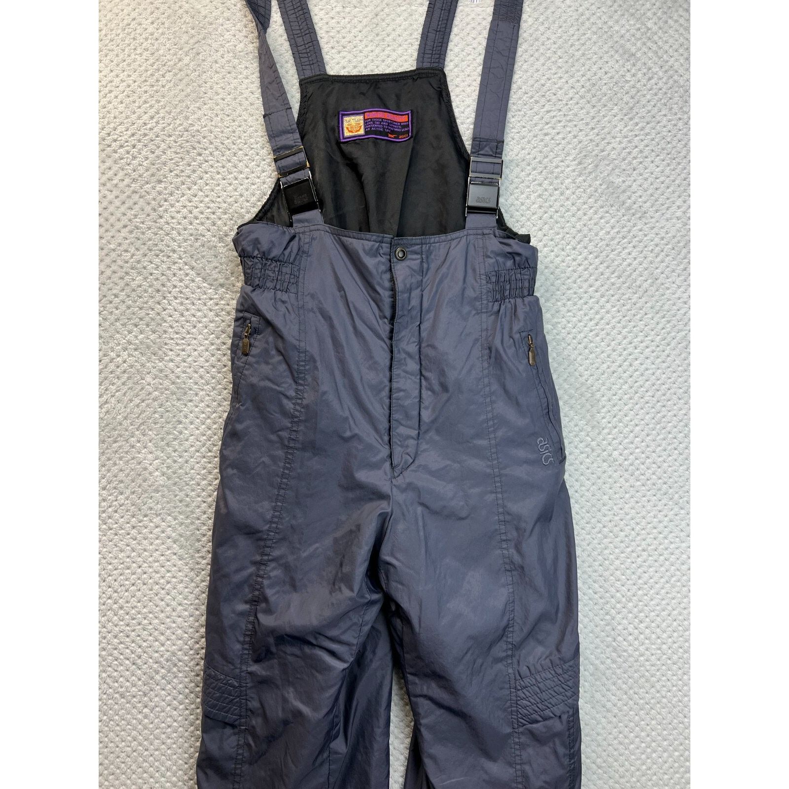 Asics VINTAGE Asics Mens Ski Team Snow Bib Size Large Insulated Size US 38 / EU 54 - 1 Thumbnail