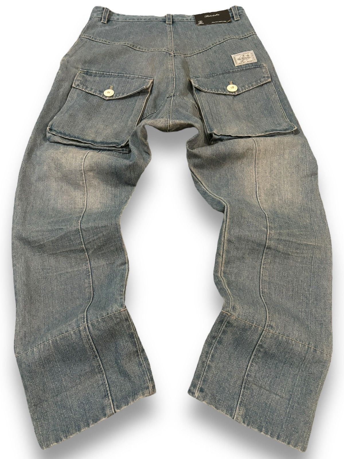 Other Y2K Japanese Rovtski Union Made Workwear Drop Crotch Jeans Size US 31 - 3 Thumbnail