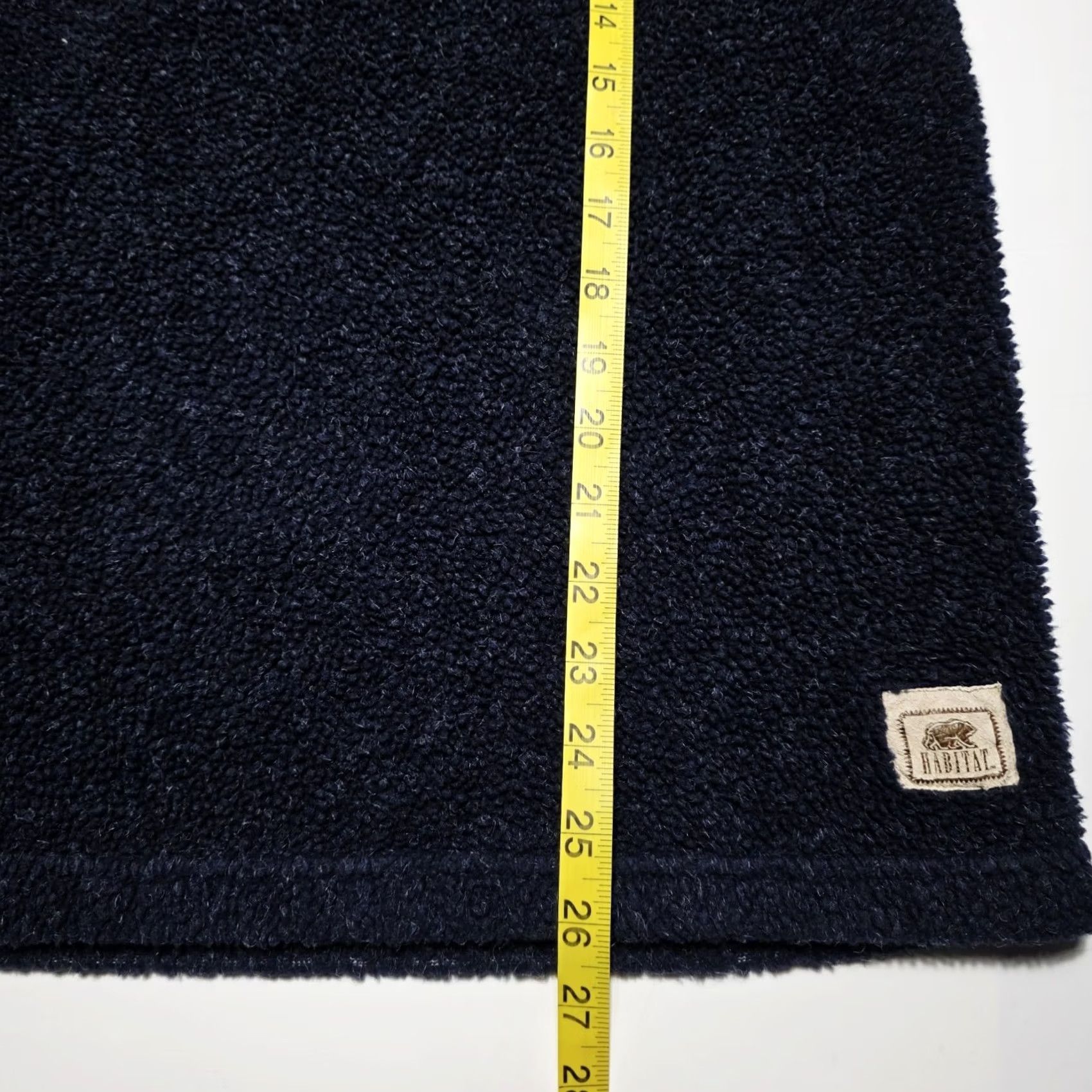 Habitat VINTAGE Habitat Blue Pullover Teddy Fleece Sweater Howling Wolf Medium 90's Men Sweater Pullover Classic Warm Blue Wolf 90s Mens Size US M / EU 48-50 / 2 - 6 Thumbnail