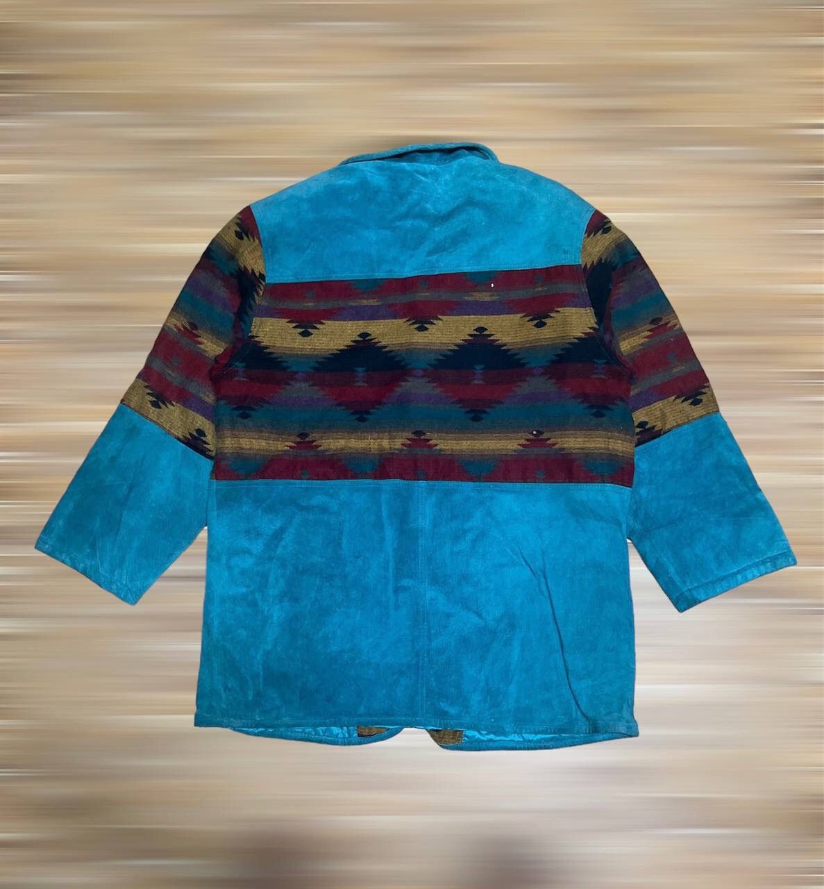 Genuine Leather JAPANESE CITY ELEGANCE NAVAJO LEATHER JACKET Size M / US 6-8 / IT 42-44 - 2 Thumbnail