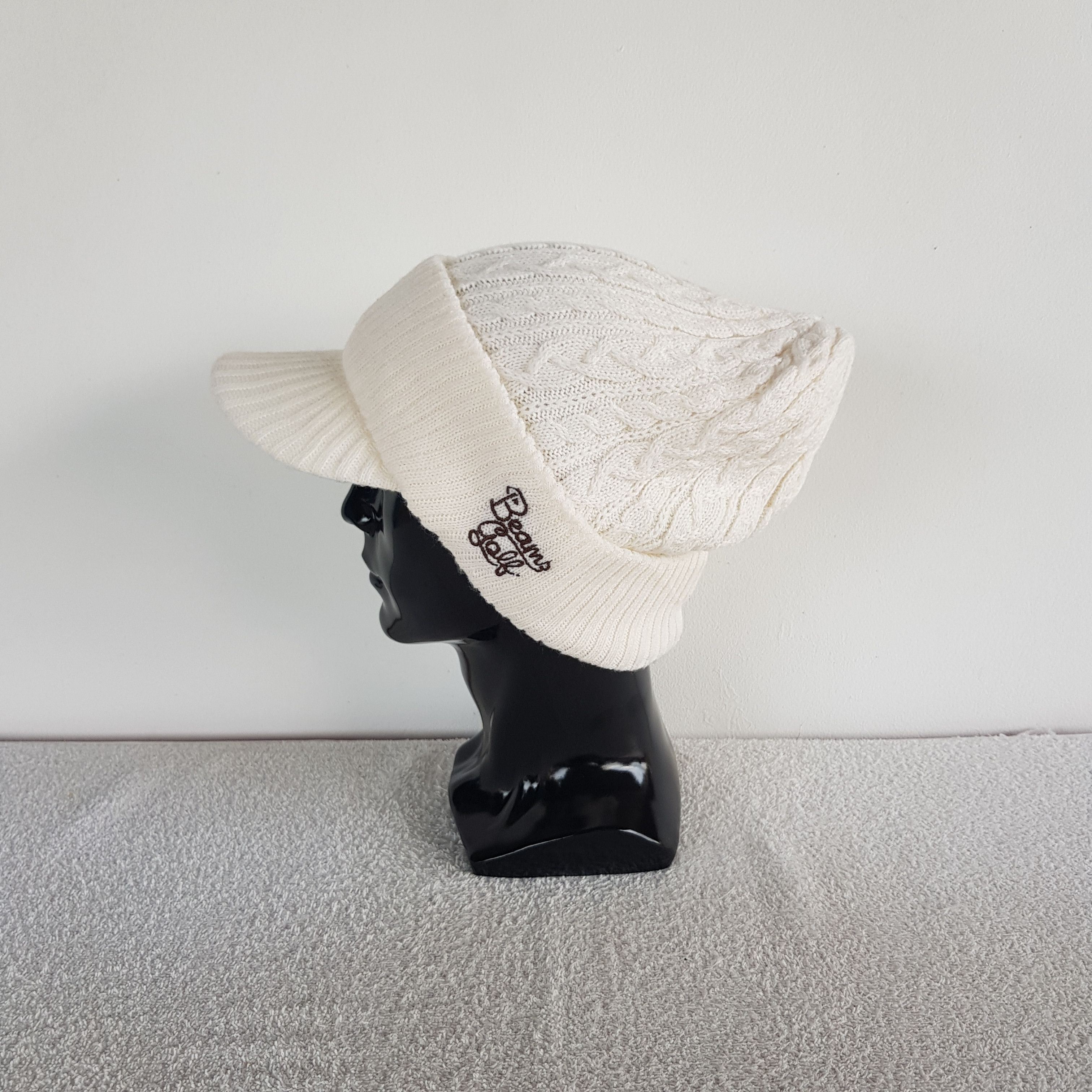 Beams Plus Vintage Y2K Beams GOLF Beanie Knitted Snow Caps Hats Size ONE SIZE - 4 Thumbnail