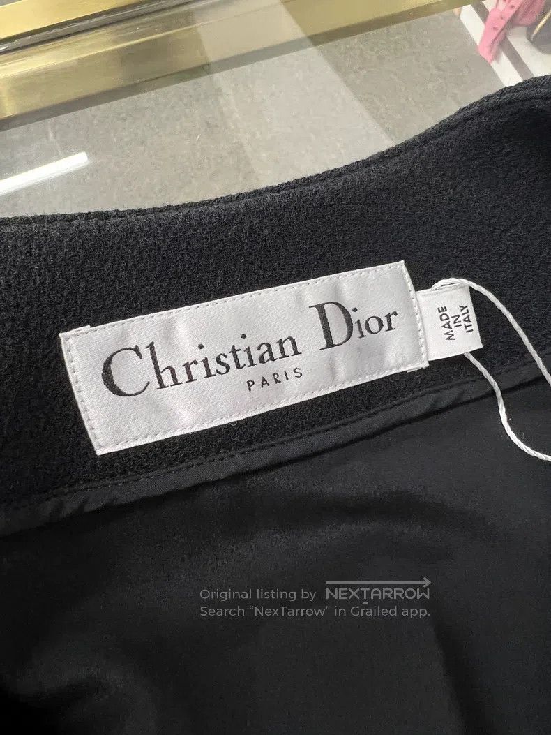 Dior Dior Black medium-length woollen coat Size XS / US 0-2 / IT 36-38 - 4 Thumbnail