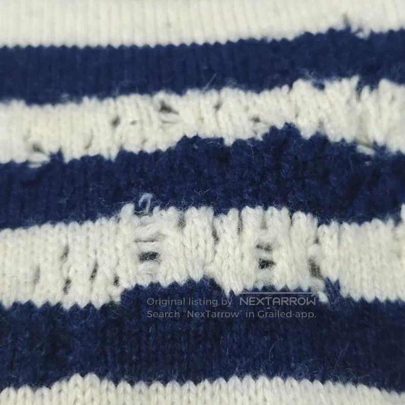 Dior Dior Dark blue and white striped embroidery bee destructio Size XS / US 0-2 / IT 36-38 - 9 Thumbnail