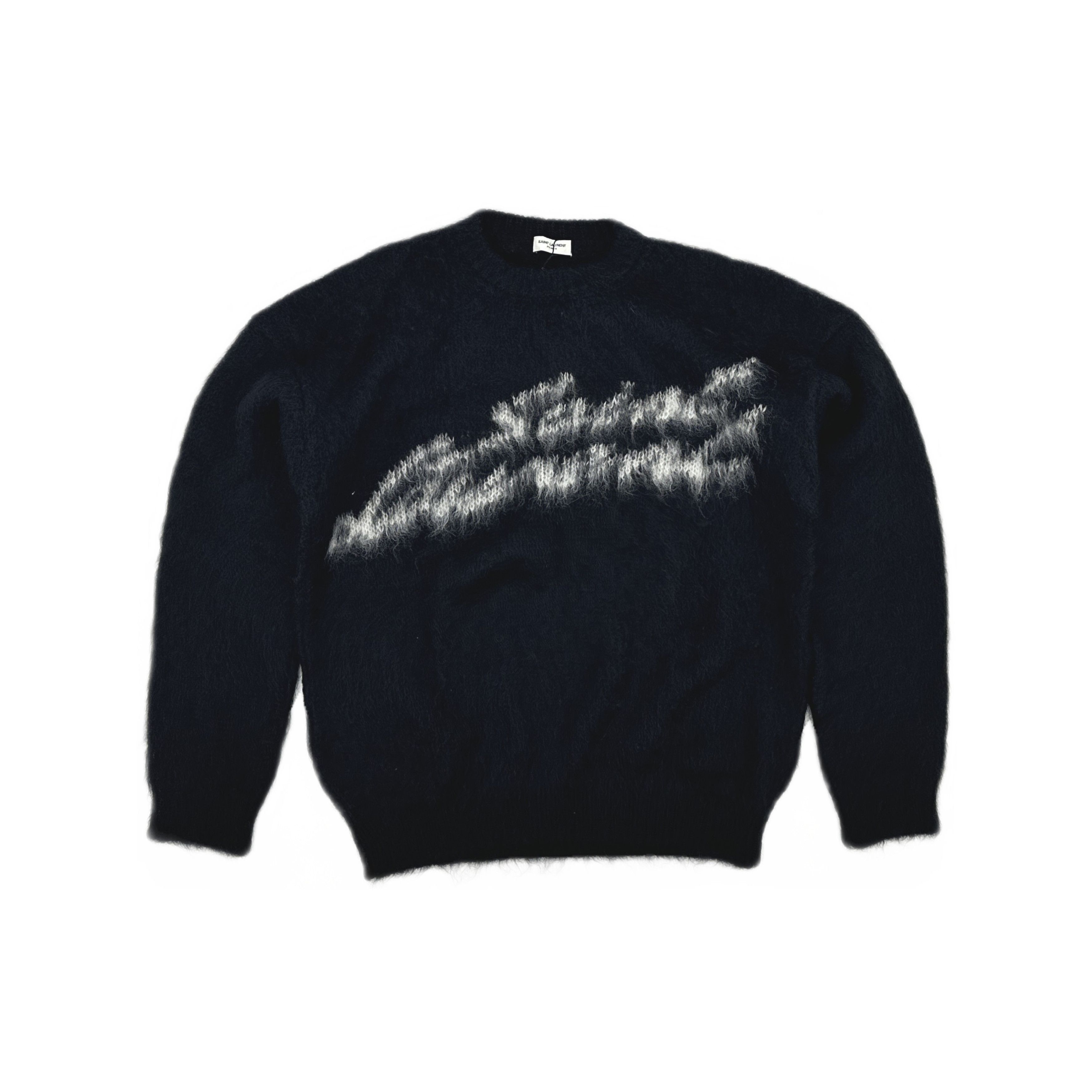 Saint Laurent Paris Saint Laurent Jacquard Mohair Sweater Size L Size US L / EU 52-54 / 3 - 1 Thumbnail