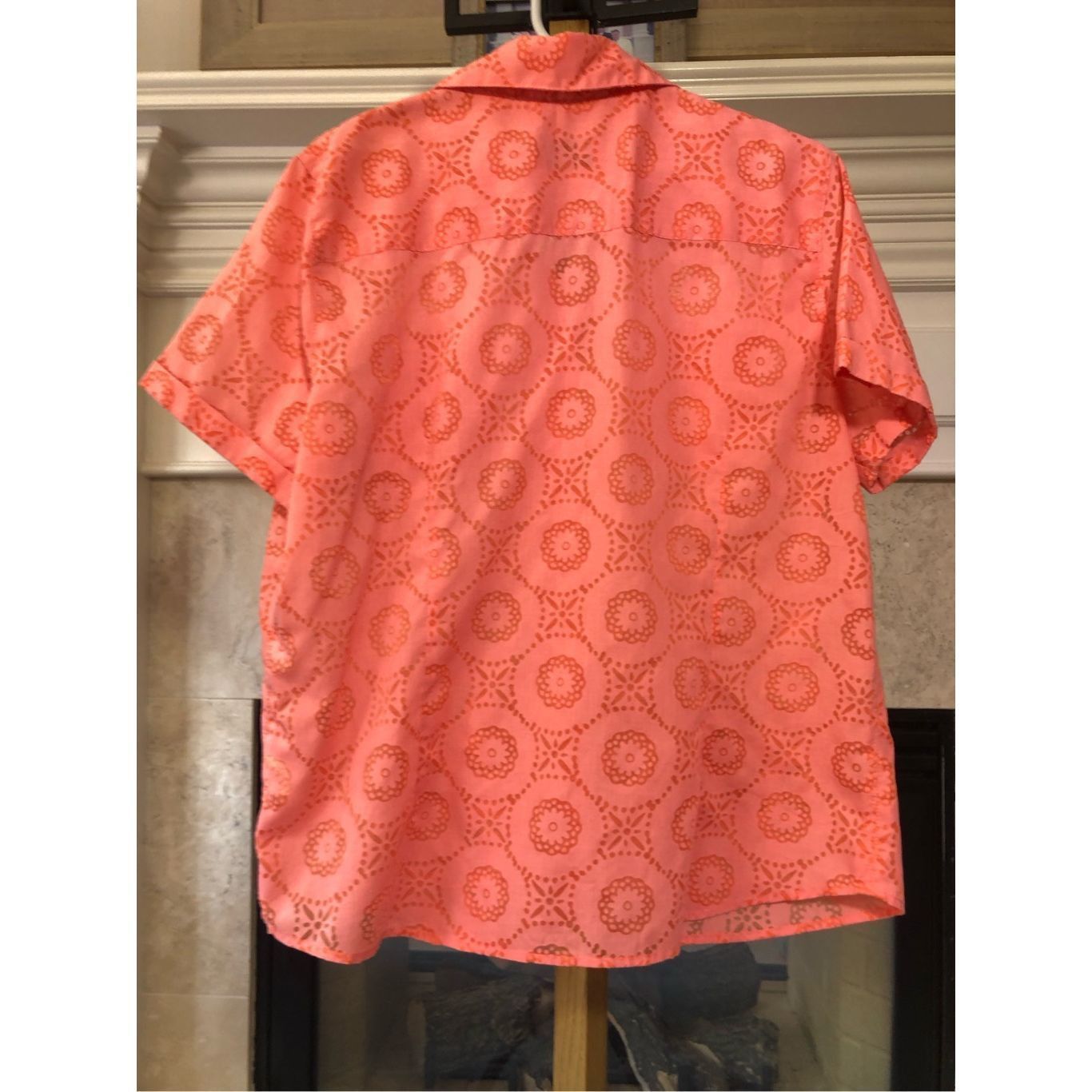 Other Alfred Dunner Women’s Light Coral Pink Floral Print Short Sl Size XL / US 12-14 / IT 48-50 - 2 Thumbnail