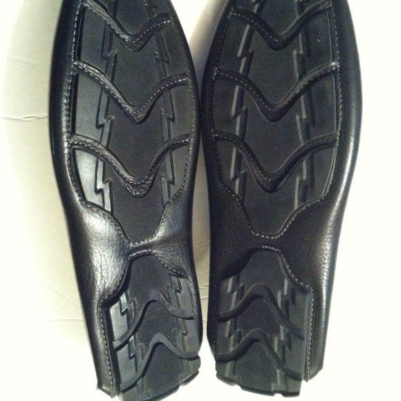 1901 1901 MENS NEW BLACK LEATHER SLIP-ON LOAFERS SIZE: 10M Size US 10 / EU 43 - 5 Thumbnail