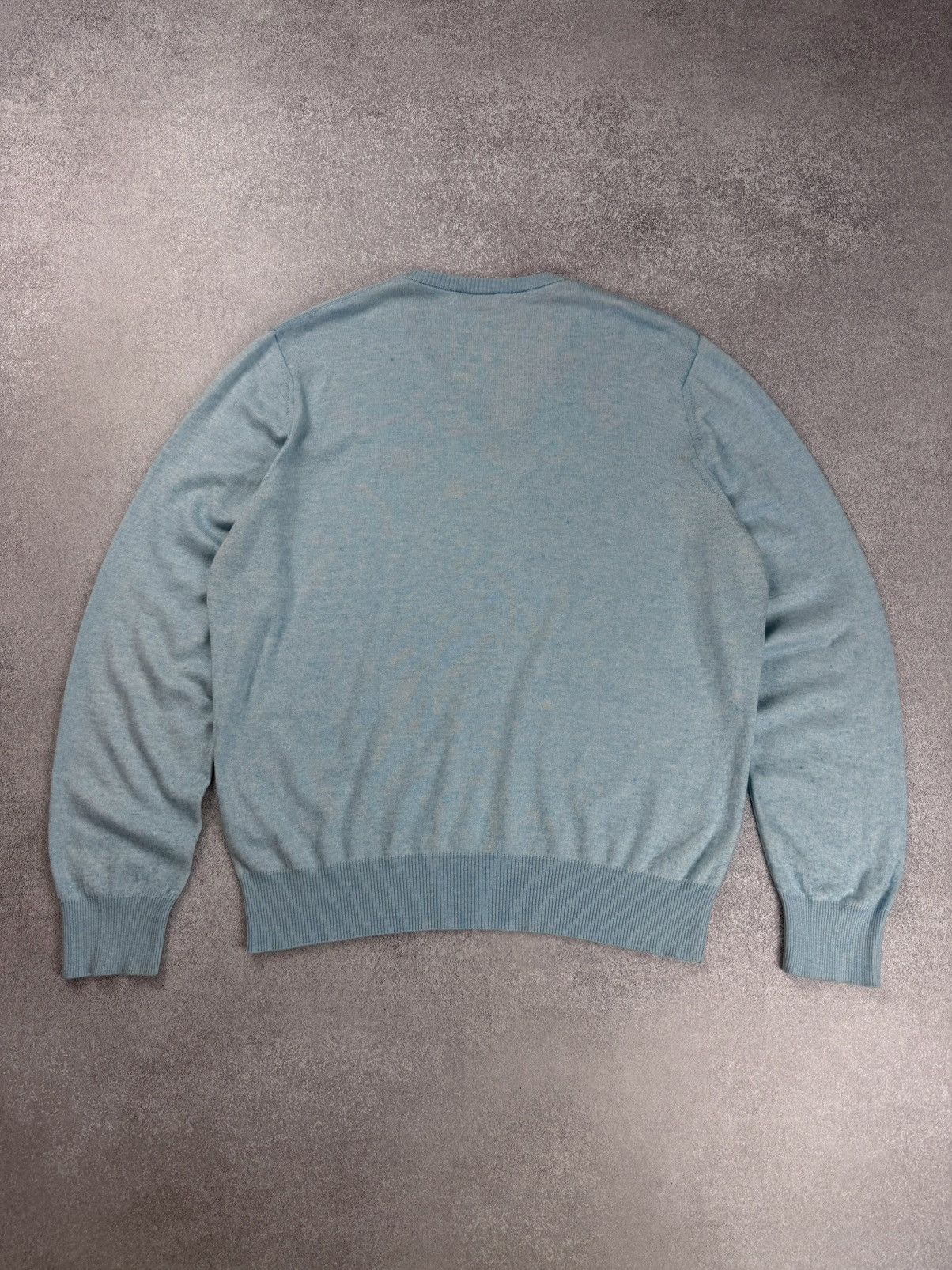 Gran Sasso Gran Sasso V-Neck Cashmere/Cotton Knit Sweater Men’s Size 54 Size US L / EU 52-54 / 3 - 12 Thumbnail