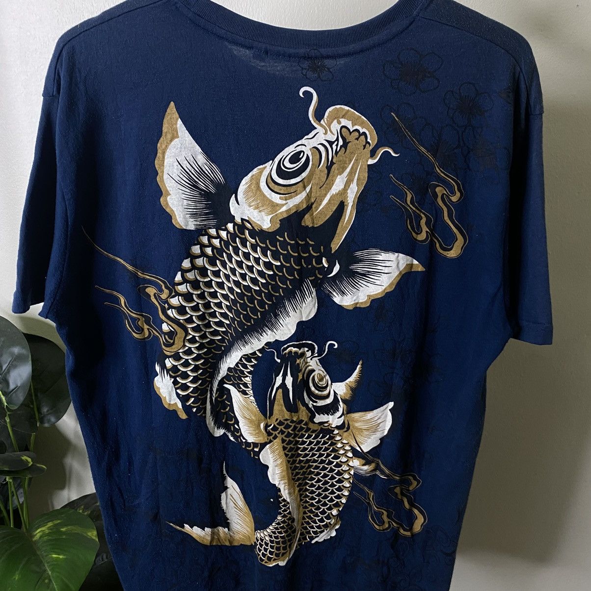 Karakuri Tamashii BulletNoise Koi Fish Ed Hardy Karakuri Tamashii Style Tee Size US L / EU 52-54 / 3 - 2 Thumbnail
