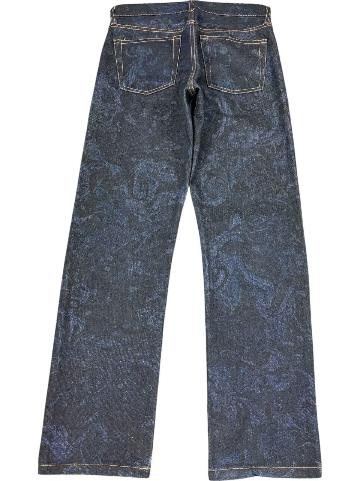 Comme des Garcons Homme RARE CDG Homme Floral Paisley Jacquard Artisanal Jeans Size US 31 - 2 Thumbnail