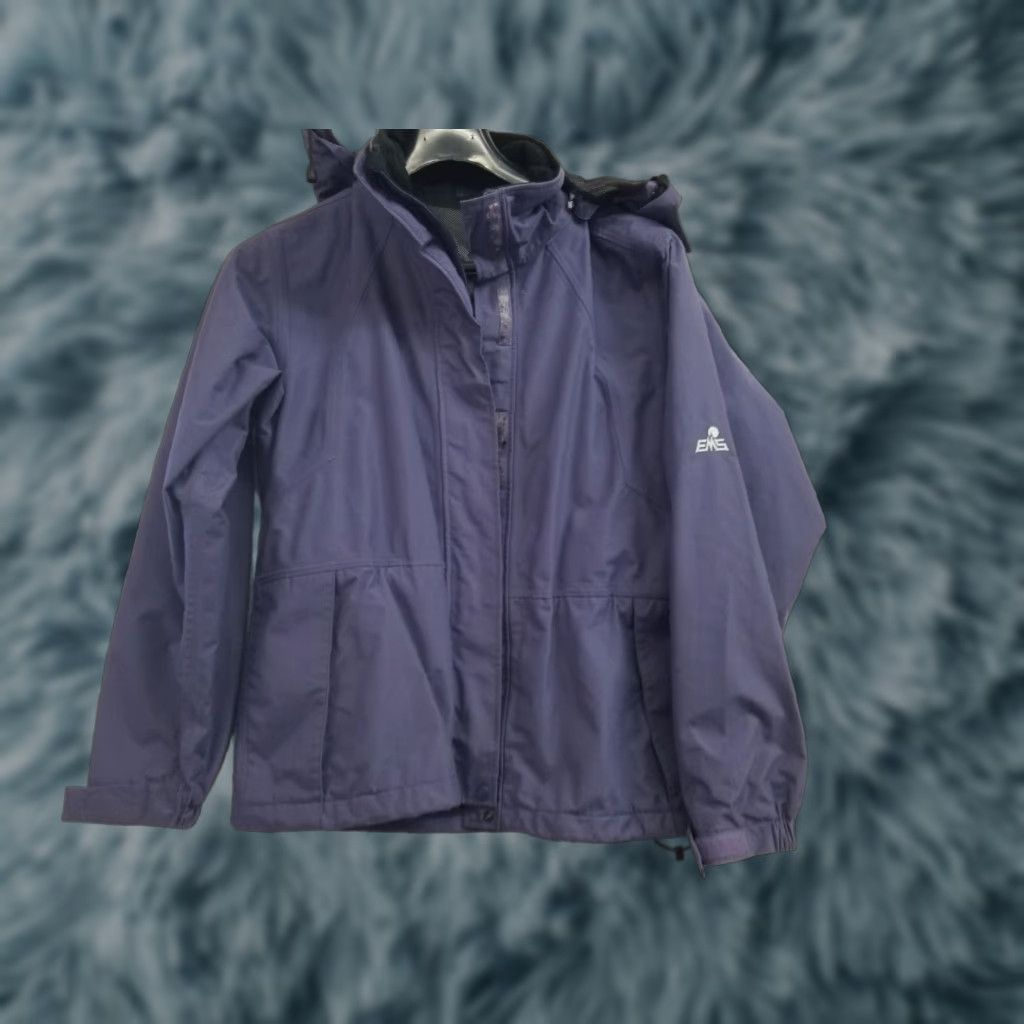 Eastern Mountain Sports EASTERN MOUNTAIN SPORTS Rain Jacket Womens Size Small Blue Waterproof Hiking EMS Size S / US 4 / IT 40 - 1 Thumbnail