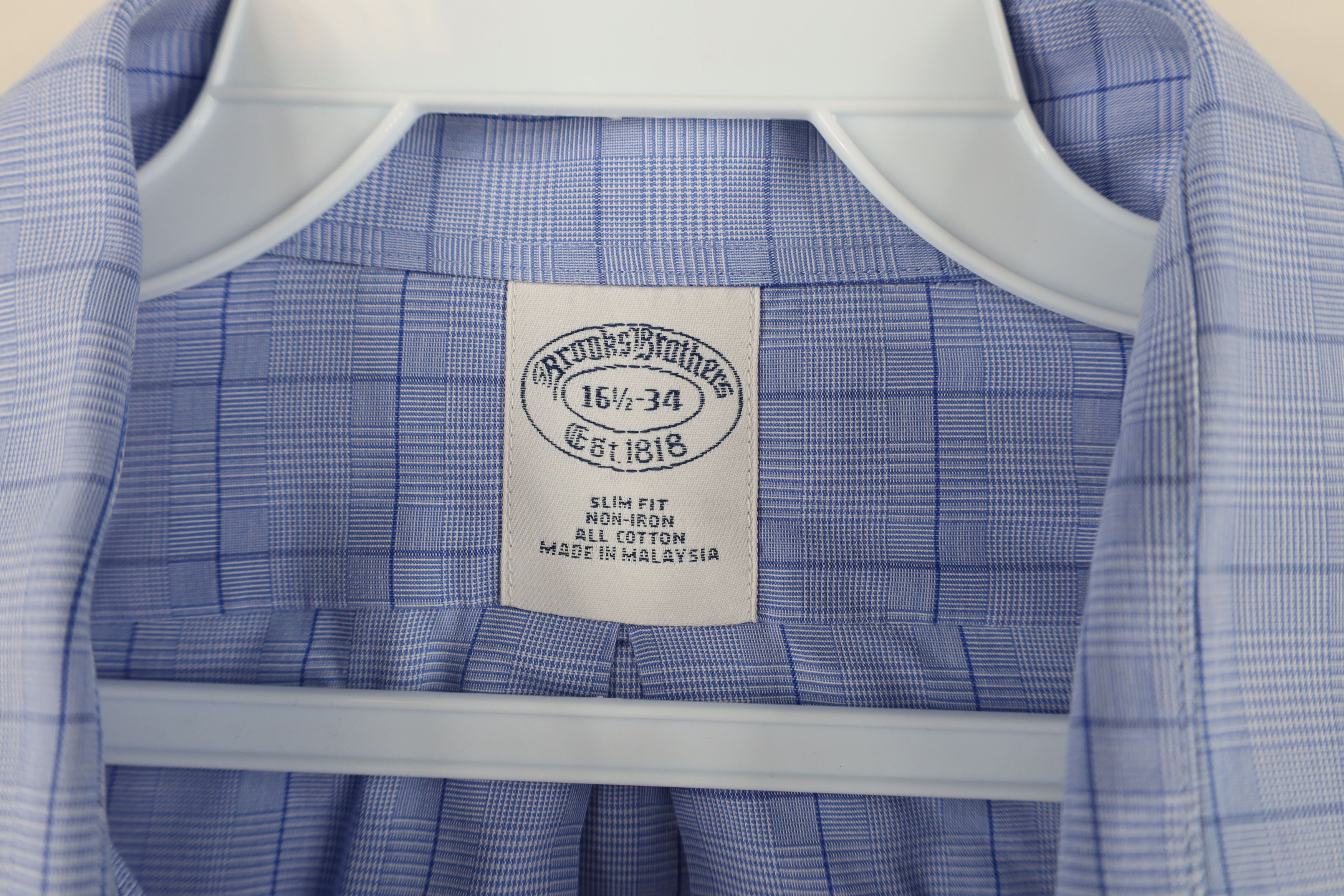 Brooks Brothers Vintage Brooks Brothers Fit Non Iron Collared Button Shirt Size US M / EU 48-50 / 2 - 8 Thumbnail