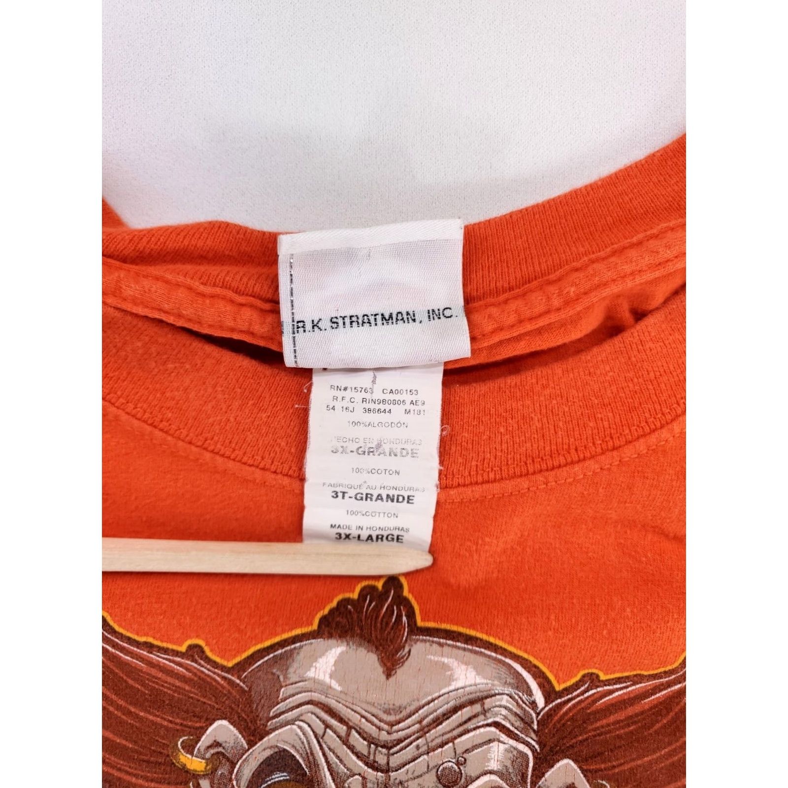 Harley Davidson Harley-Davidson T-Shirt Orange Scary Clown Wichita Kansas Mens 3XL Size US XXL / EU 58 / 5 - 6 Thumbnail