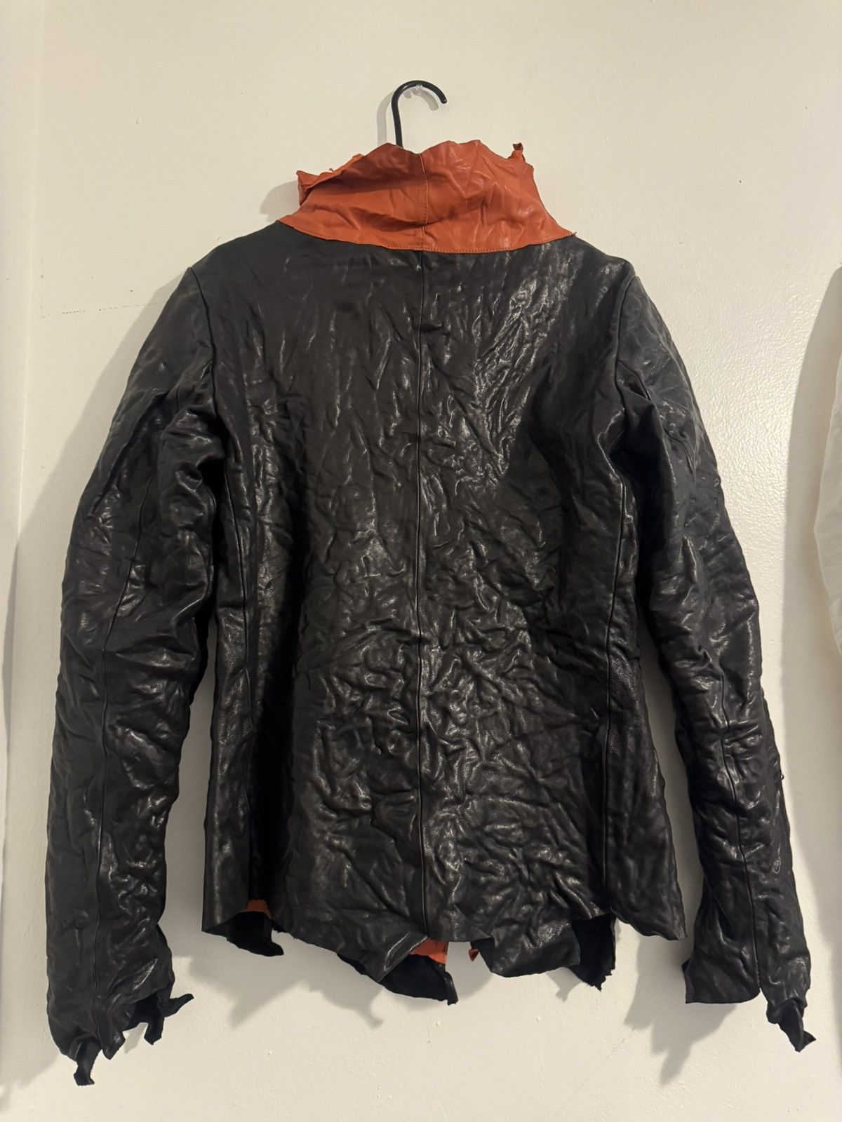 Rick Owens Yvette Lamónt 1/1 Molten Lava leather jacket Size US M / EU 48-50 / 2 - 2 Thumbnail