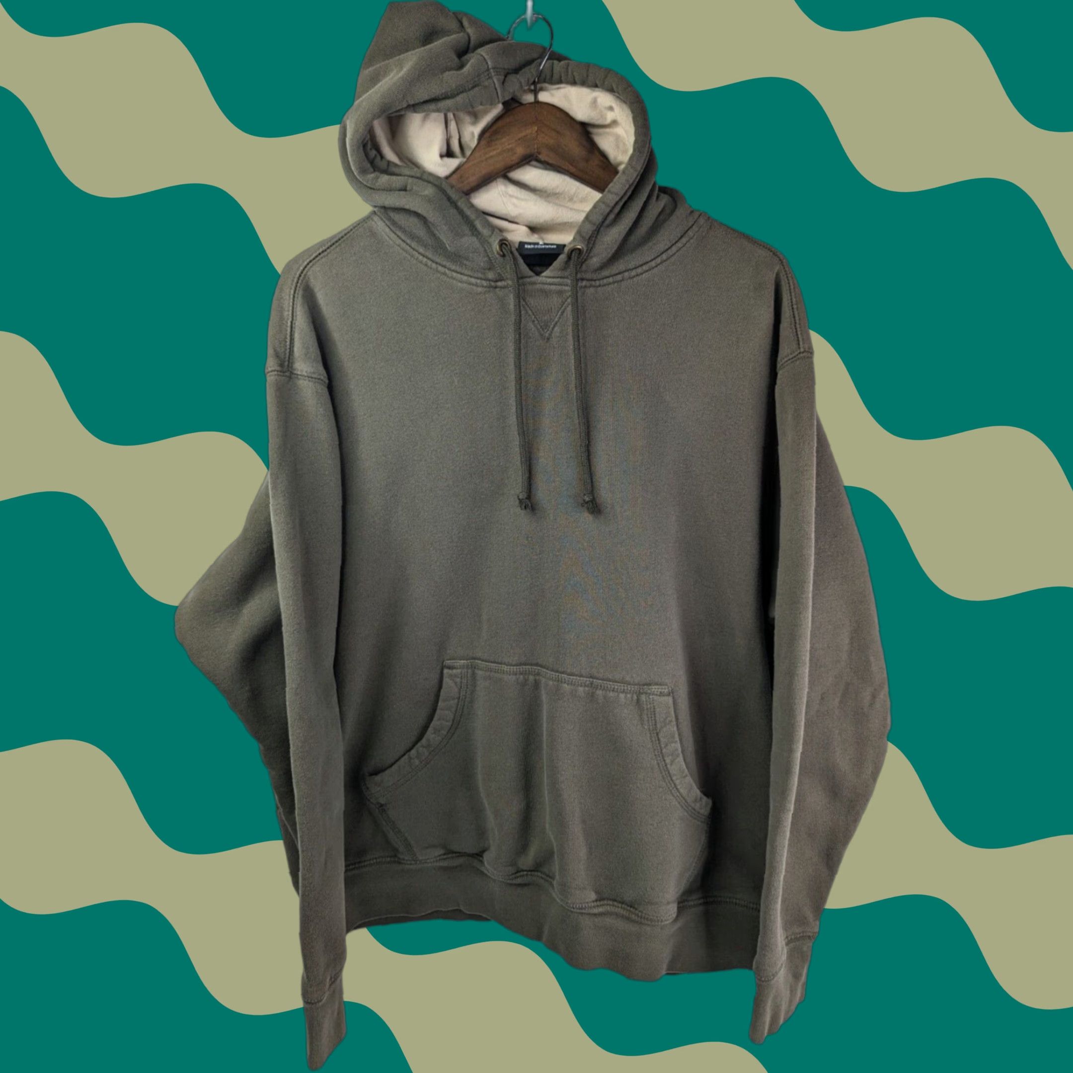 Vintage VINTAGE Footlocker Hoodie Men L Green Cotton Pullover Boxy Y2K Pullover Size US L / EU 52-54 / 3 - 1 Thumbnail