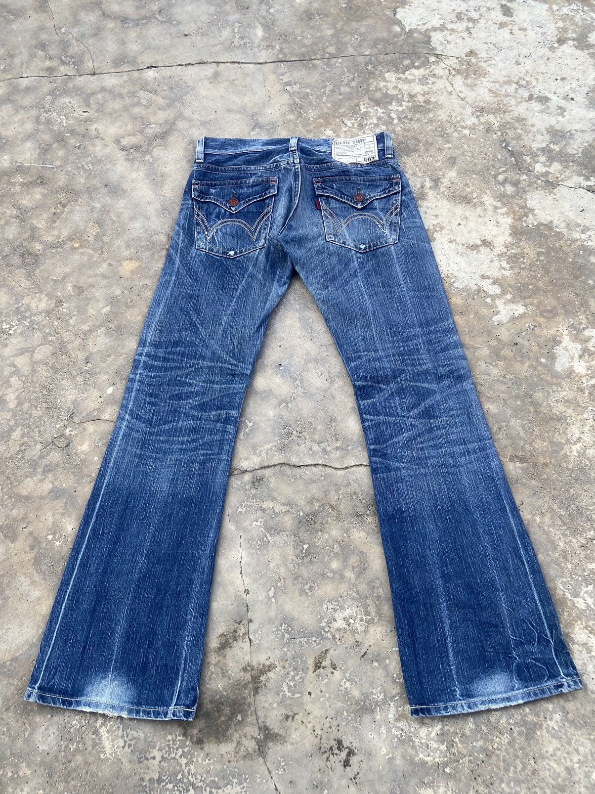 Edwin VINTAGE EDWIN 503 BLUE TRIP FLARE PANT Size US 31 - 1 Thumbnail