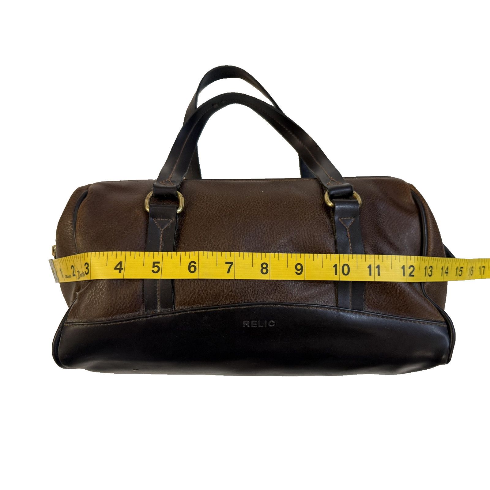 Relic Vintage Relic Brown Leather Duffel Bag Satchel Travel 13" Size ONE SIZE - 5 Thumbnail