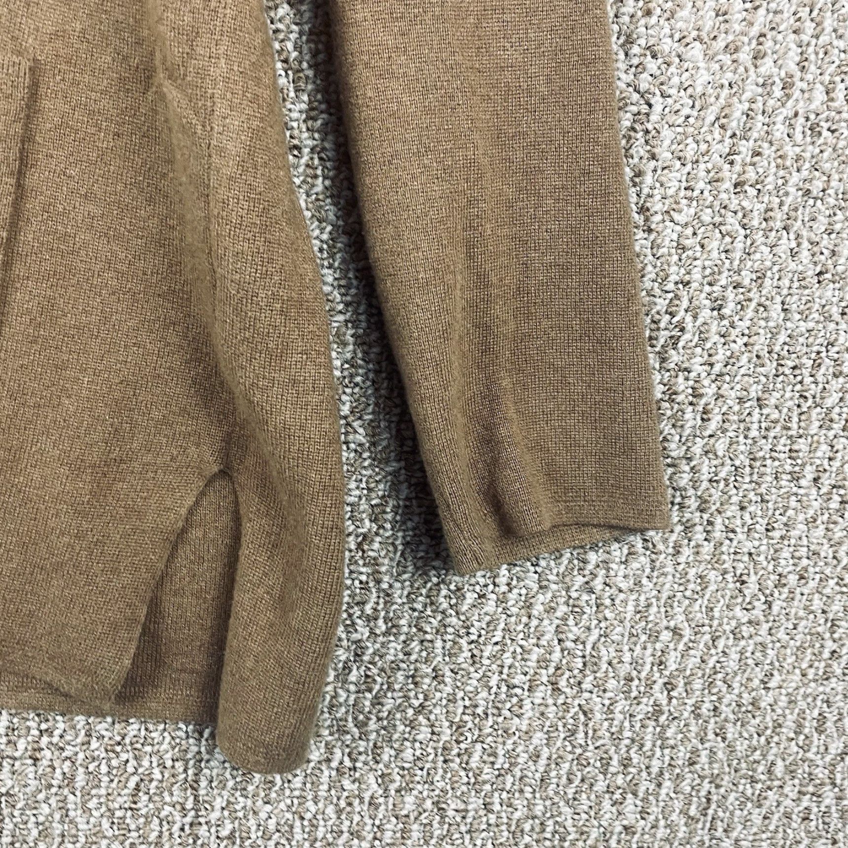 J.Crew J.CREW Cardigan Sweater Chelsea Open Front Brown XL Women Pockets Knit 100% Cotton Autumn Winter Spring Fall Relaxed Regular Size XL / US 12-14 / IT 48-50 - 4 Thumbnail