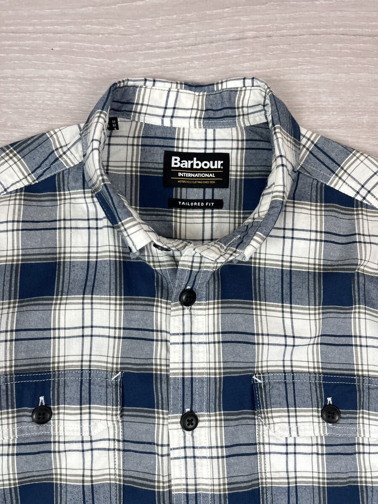 Barbour Barbour International Tailored Flannel Checkered Shirt Size US M / EU 48-50 / 2 - 7 Thumbnail