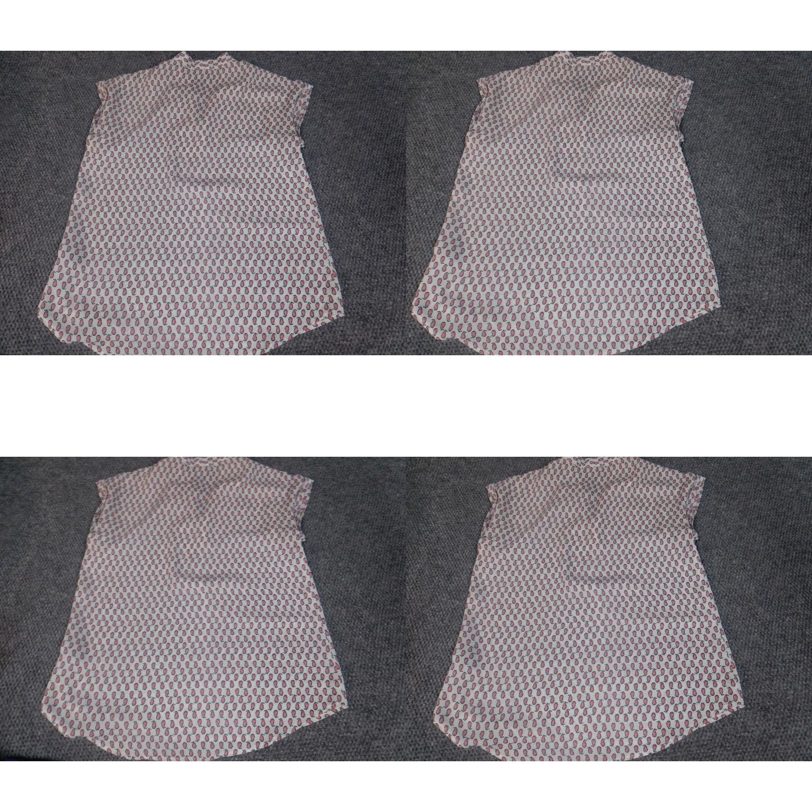 Vintage Pleione Blouse Womens Small White Sleeveless Crew Neck Pullover Casual Geometric Button Stretch Regular Basic Classic Pullover Top Shirt Size S / US 4 / IT 40 - 8 Thumbnail