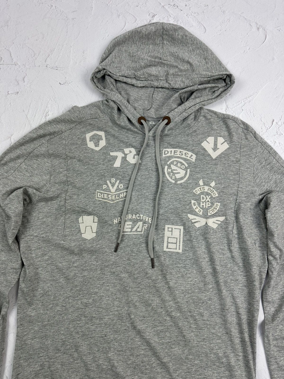 Diesel Diesel Vintage Grey Logo Light Hoodie Size US M / EU 48-50 / 2 - 4 Thumbnail