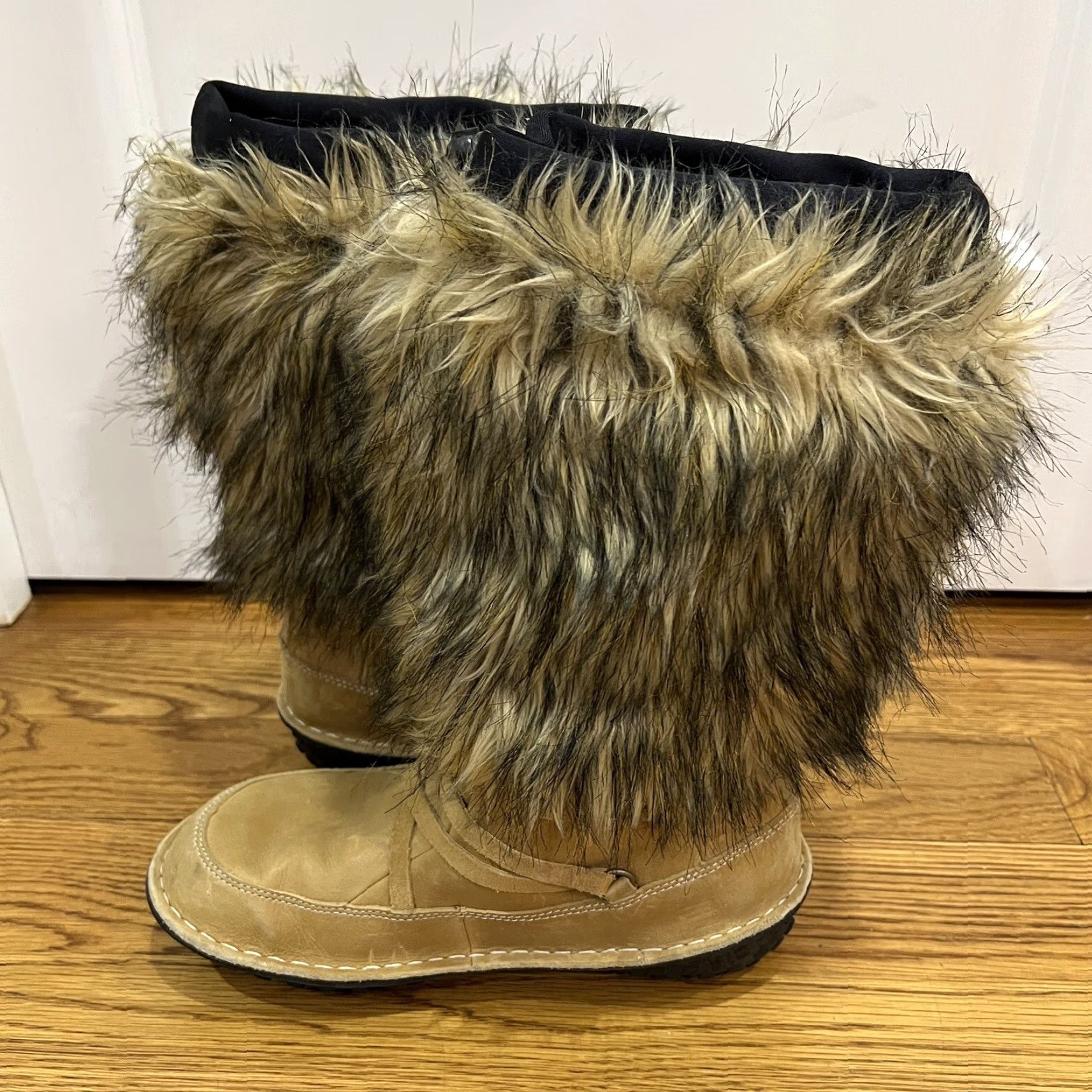 SOREL Sorel Ahnah Thinsulate Winter Snow Boots Women Size 8 Waterproof Insulated Brown Faux Fur Leather Mid-Calf Size US 8 / IT 38 - 6 Thumbnail